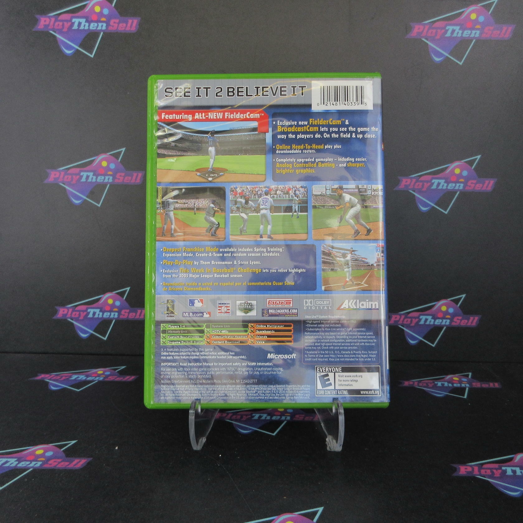 All-Star Baseball 2005 Xbox + Reg Card Complete - Refurbished