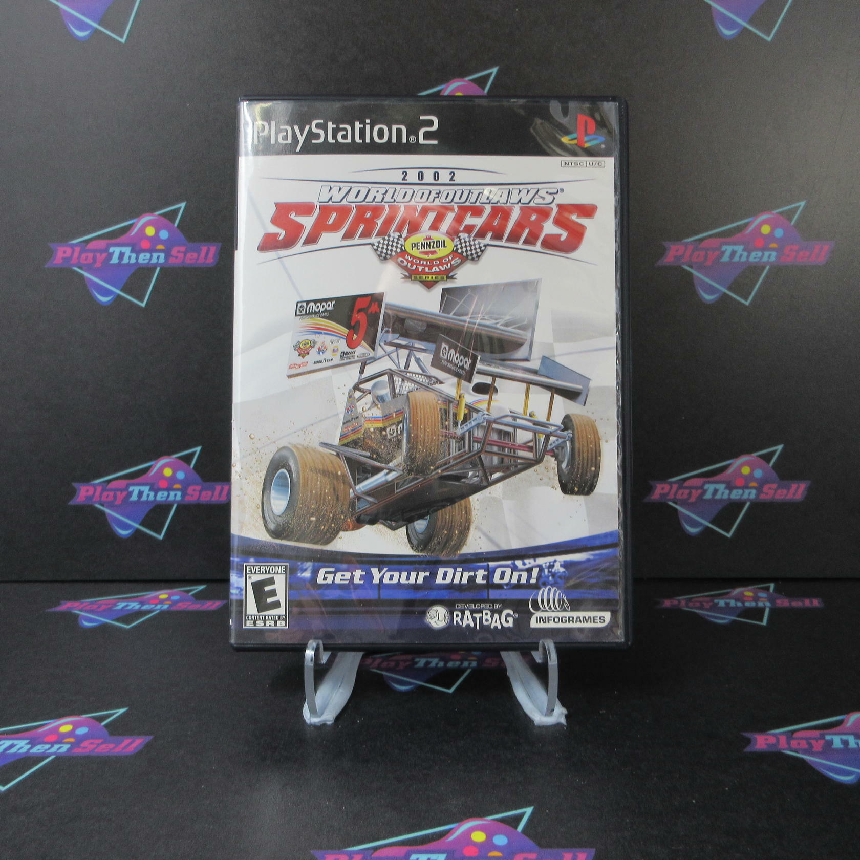 World of Outlaws Sprint Cars 2002 PS2 PlayStation 2 Complete - Excellent