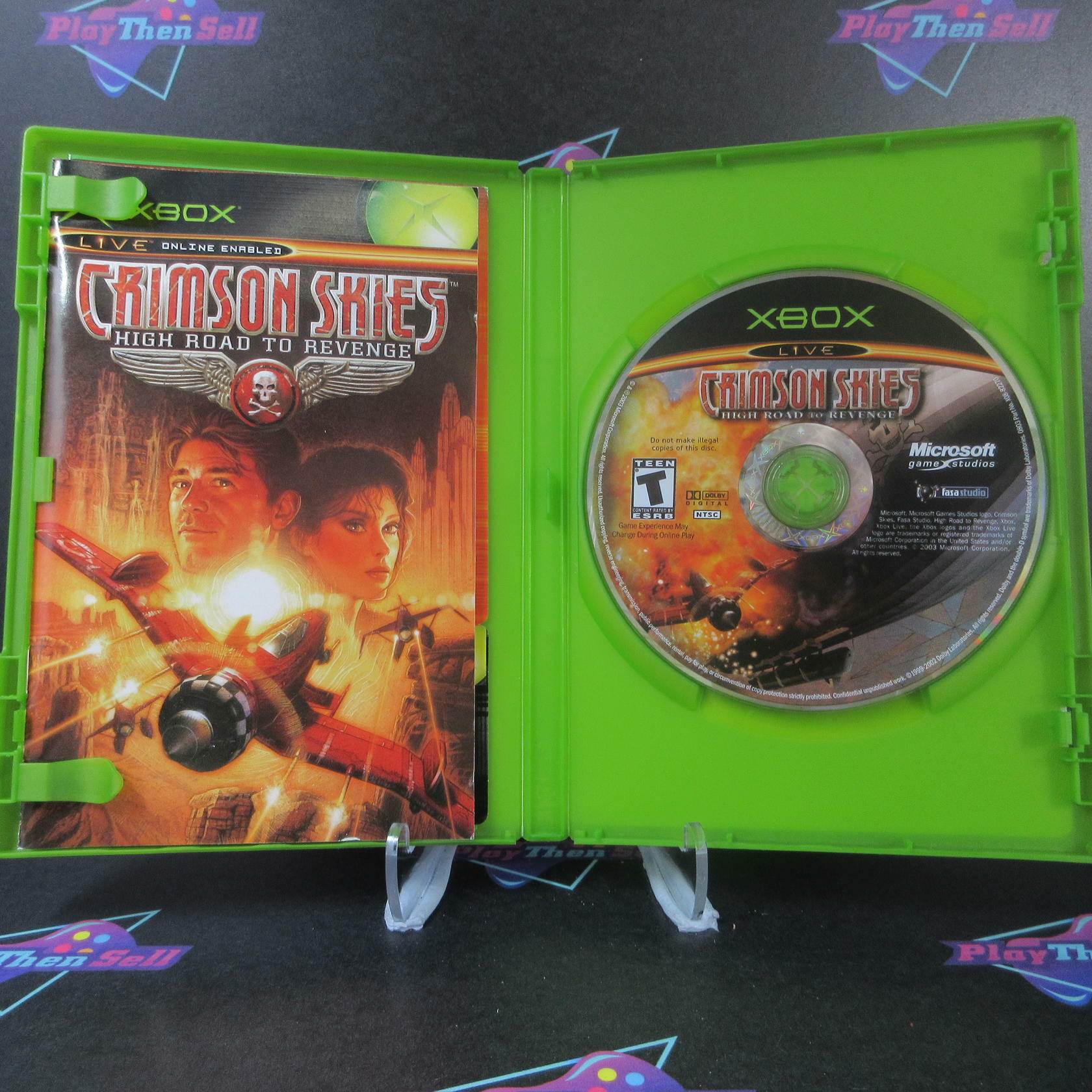 Crimson Skies High Road To Revenge Xbox AD Complete CIB - Very Good