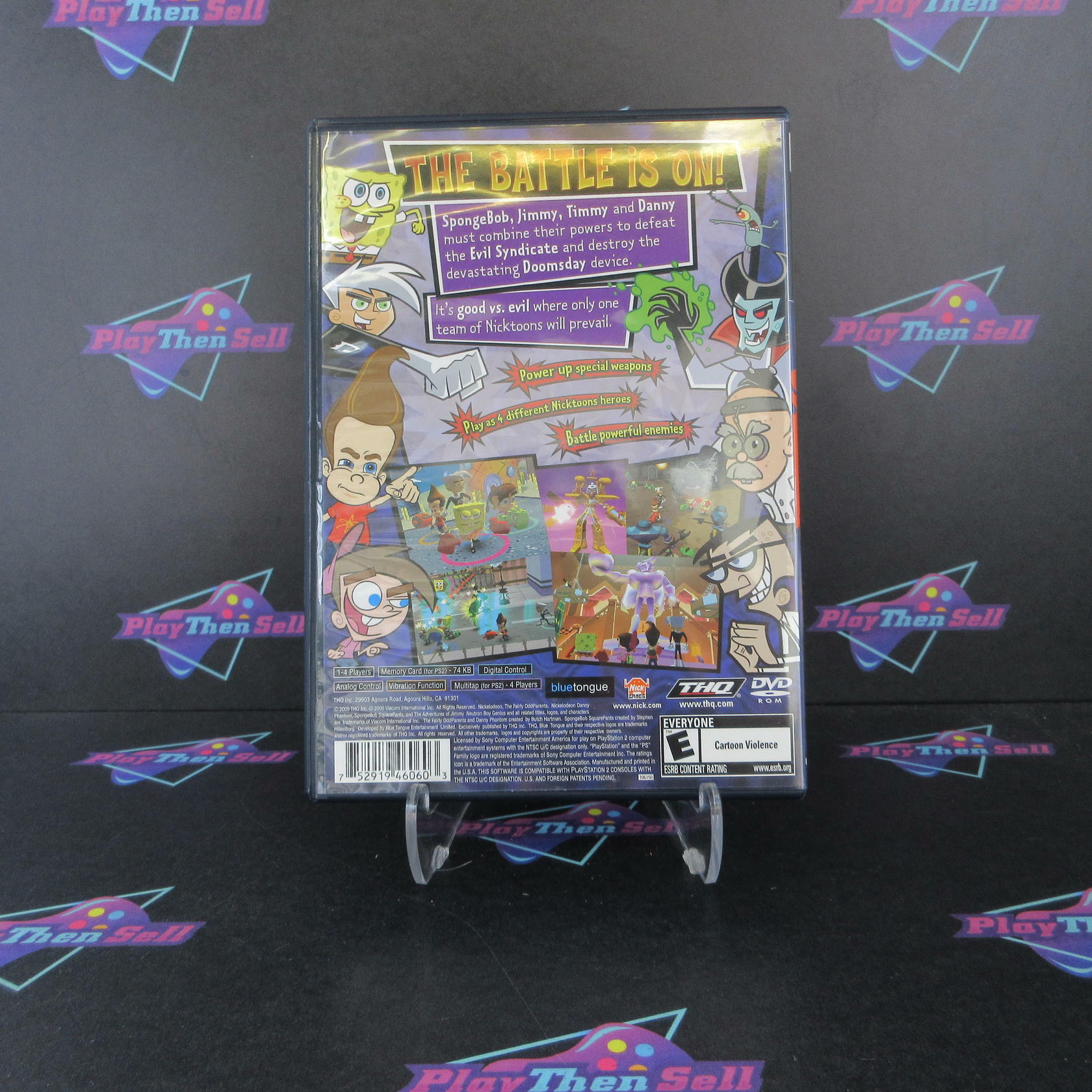 Nicktoons Unite PS2 PlayStation 2 AD/NM - Very Good