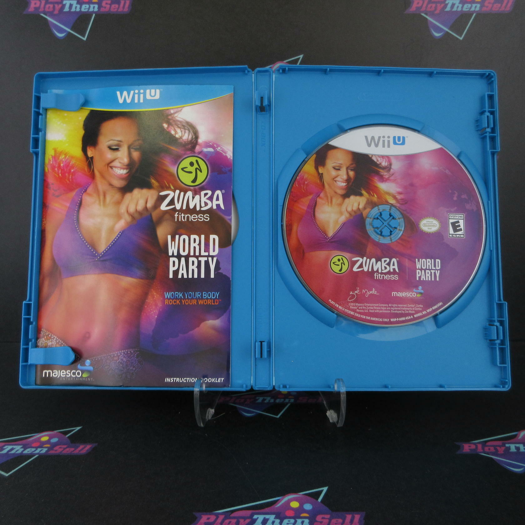 Zumba Fitness World Party Nintendo Wii U AD Complete CIB - Very Good
