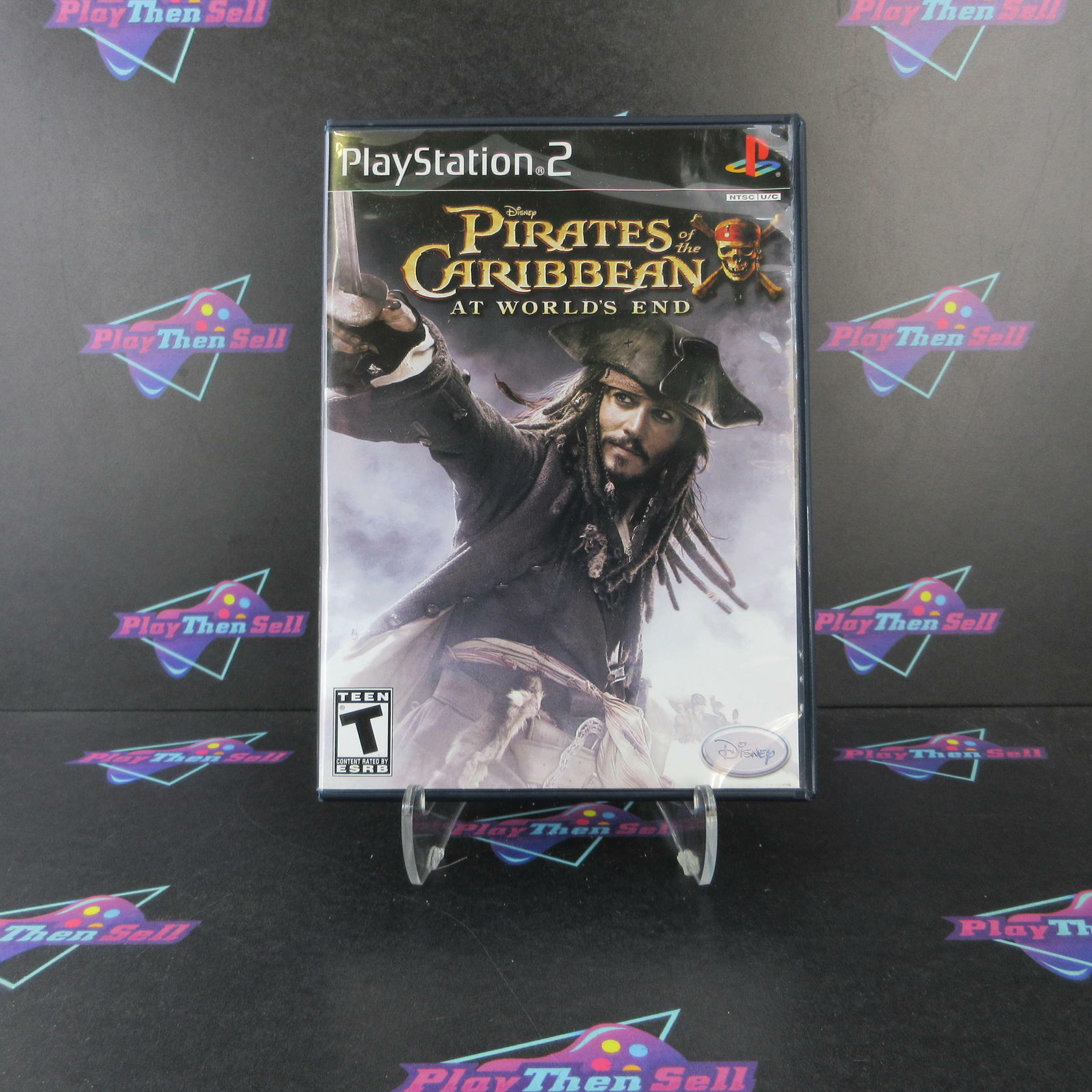 Pirates Of The Caribbean At Worlds End PS2 PlayStation 2 Rental Art / AD CIB - Very Good