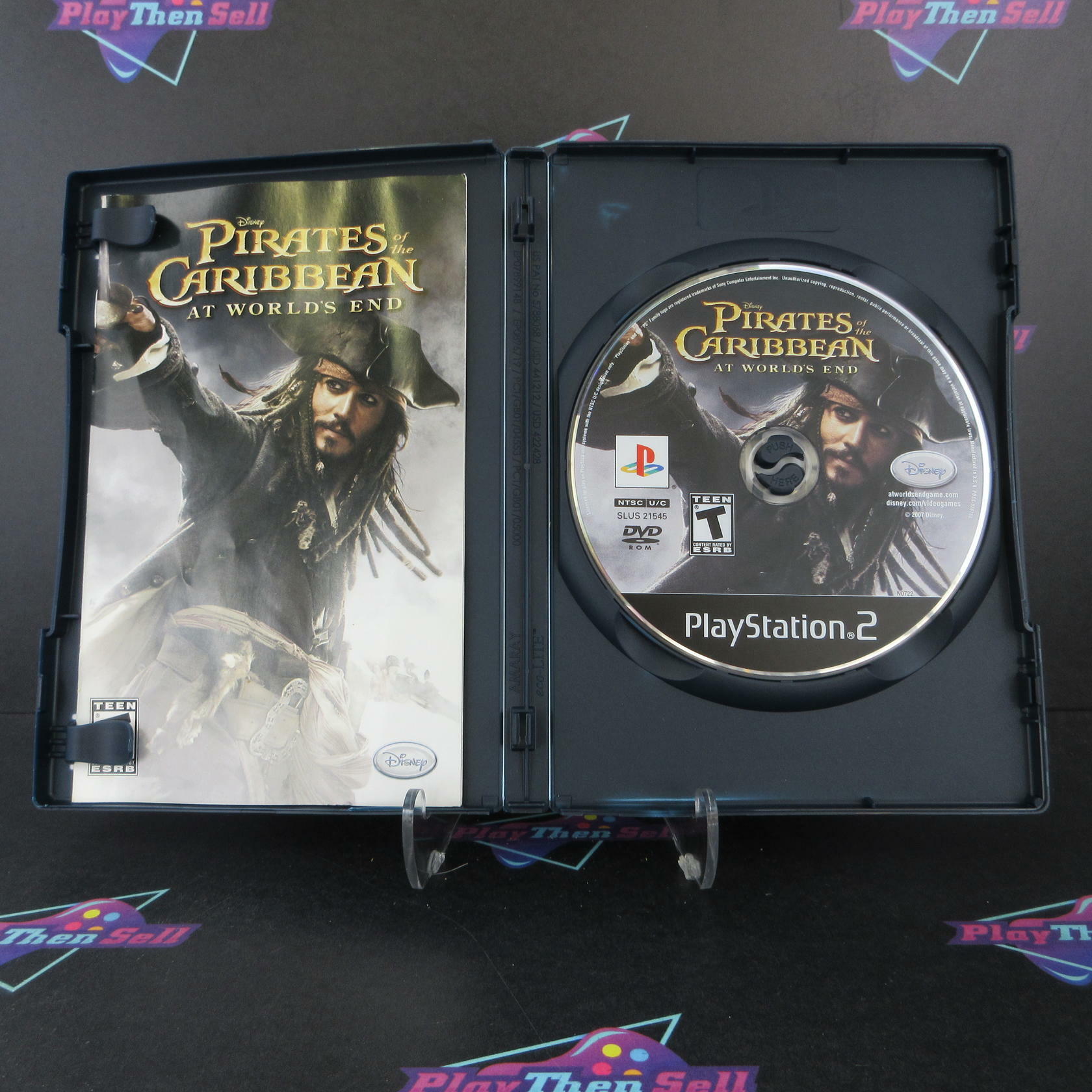 Pirates Of The Caribbean At Worlds End PS2 PlayStation 2 Rental Art / AD CIB - Very Good