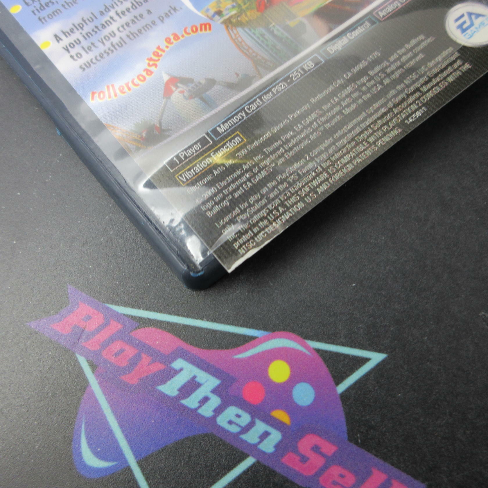 Theme Park Roller Coaster PS2 PlayStation 2 AD/NM - Very Good