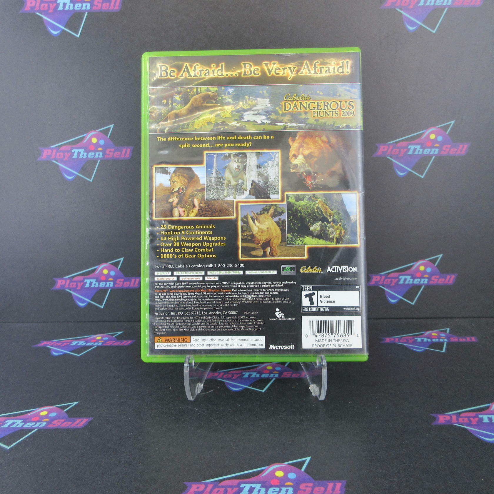 Cabela's Dangerous Hunts 2009 Xbox 360 AD/DD Complete CIB - Very Good