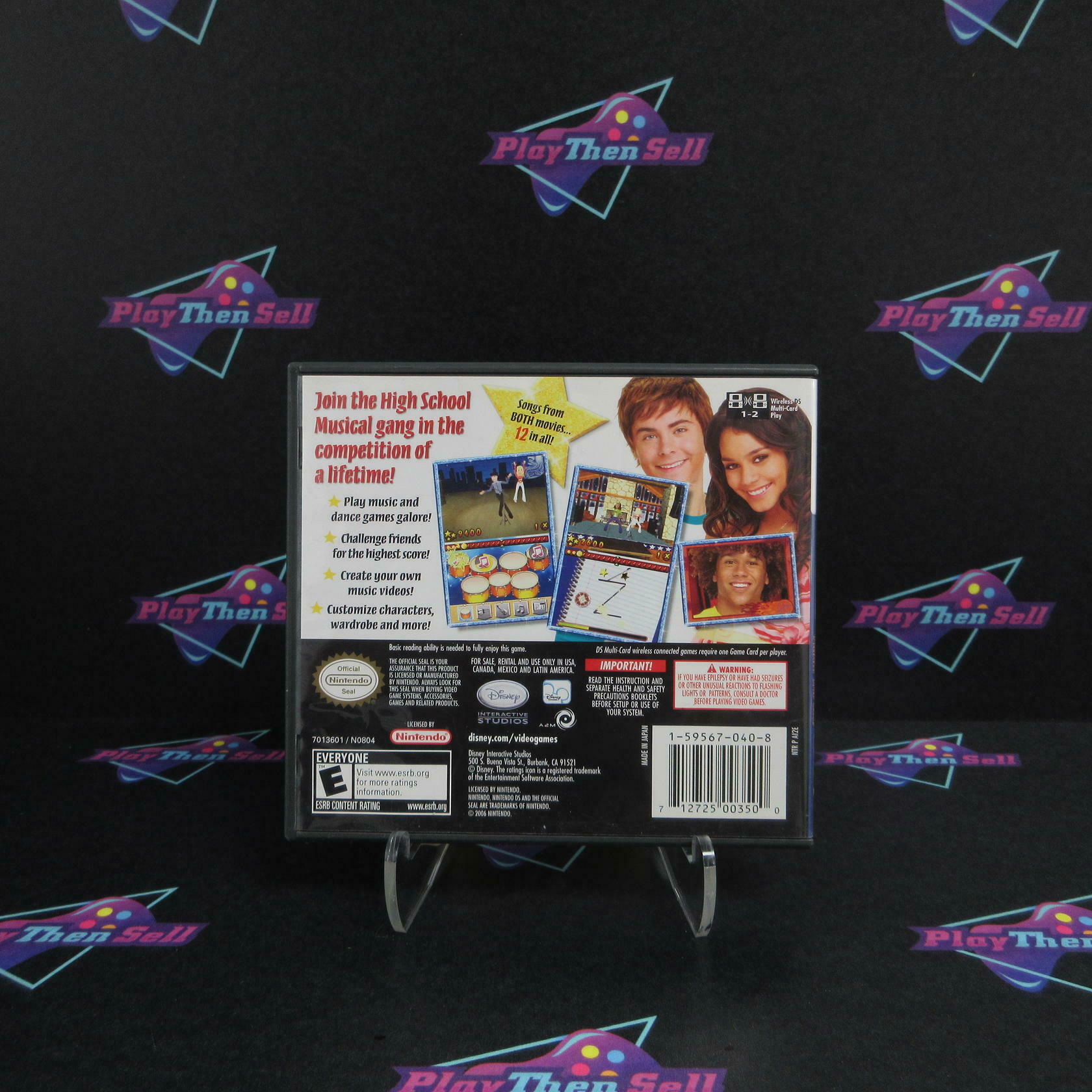 High School Musical Makin The Cut Nintendo DS + Reg Card / Poster - Excellent