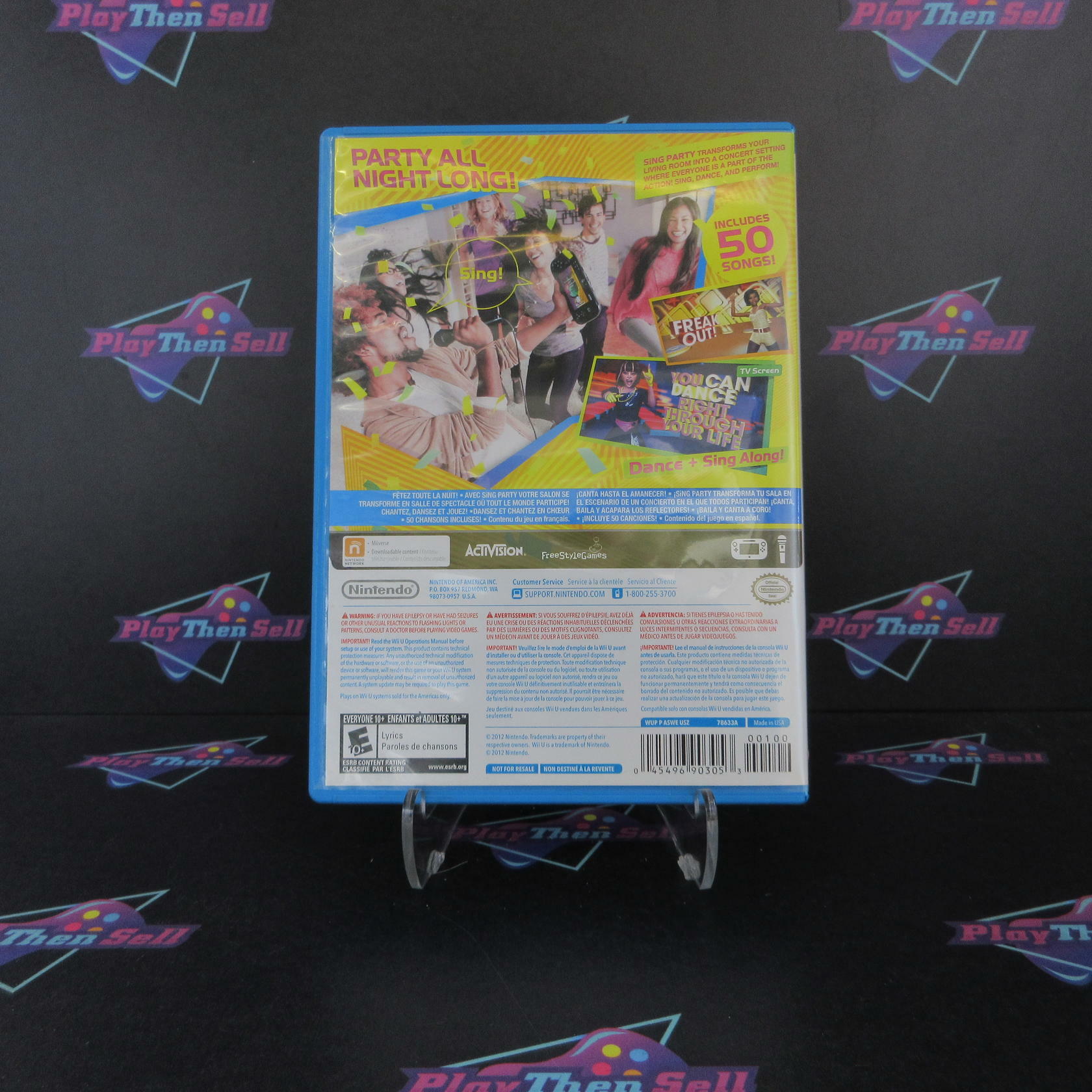 Sing Party Nintendo Wii U AD Complete CIB - Very Good