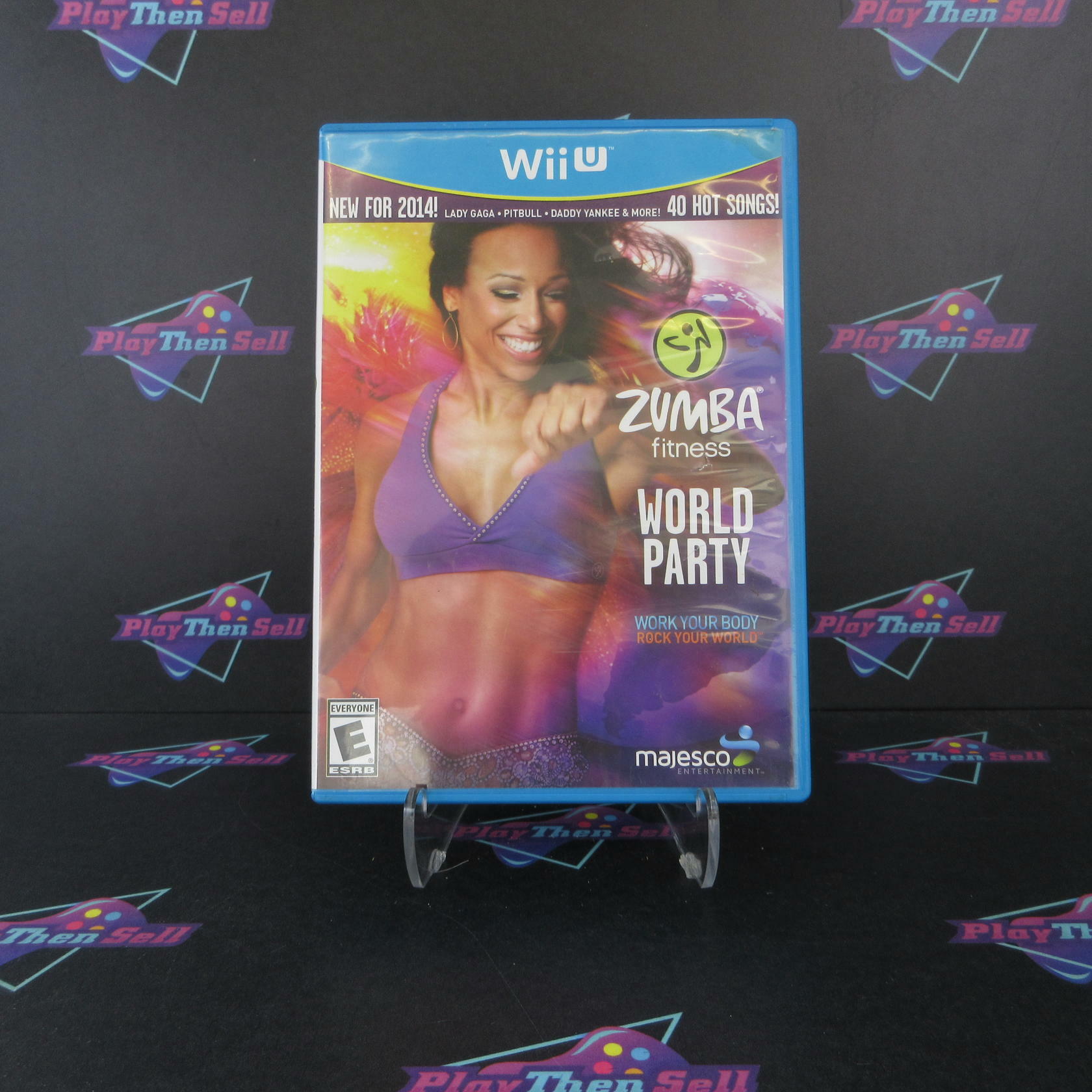 Zumba Fitness World Party Nintendo Wii U AD Complete CIB - Very Good