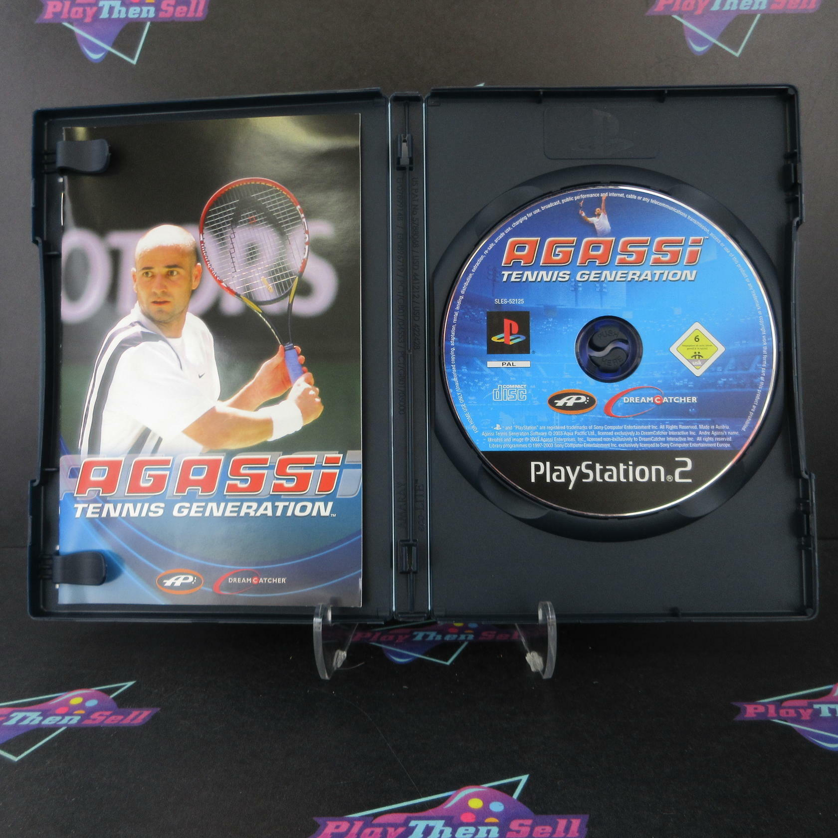 Agassi Tennis Generation PS2 PlayStation 2 PAL Region Locked - Like New