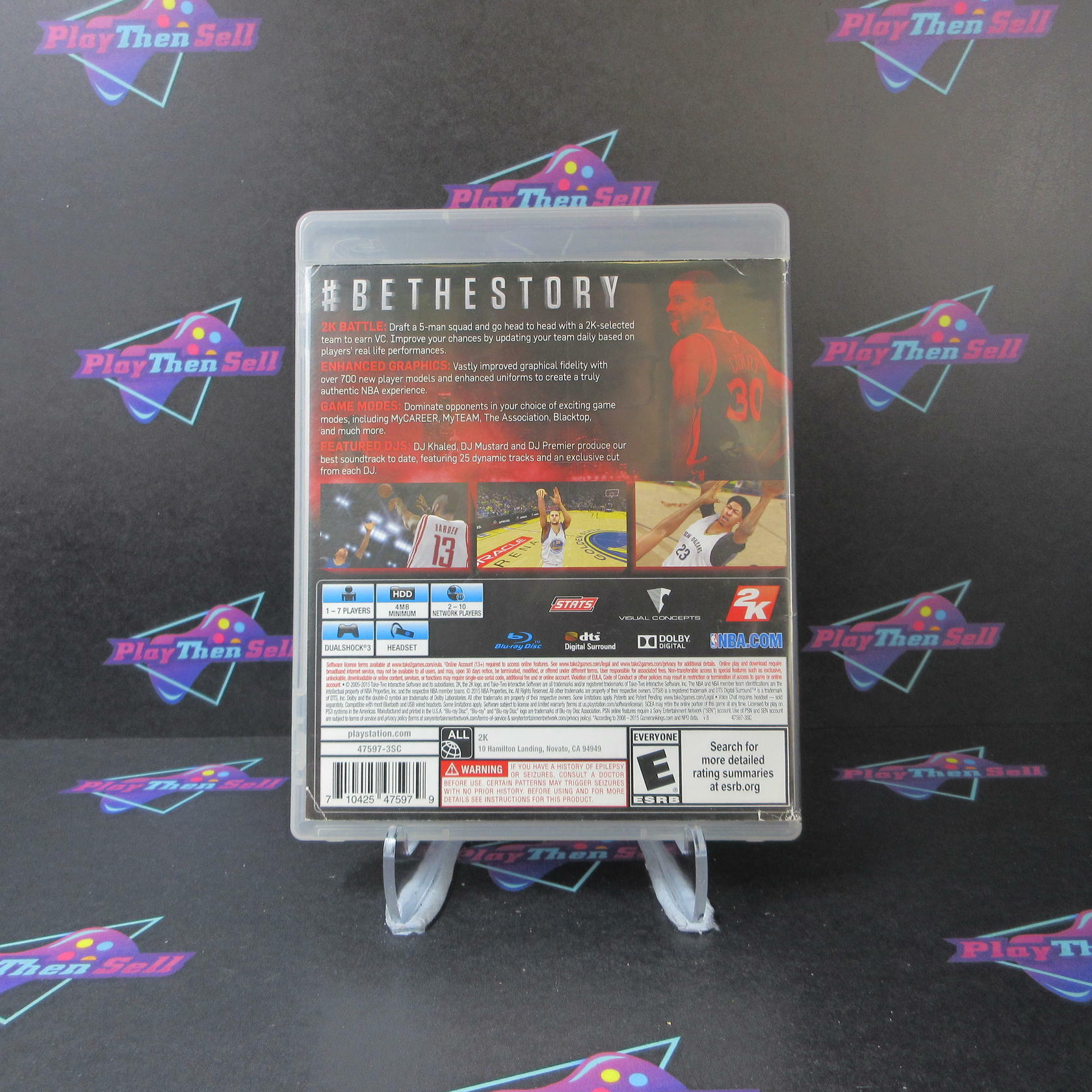 NBA 2K16 PS3 PlayStation 3 AD Complete CIB - Very Good