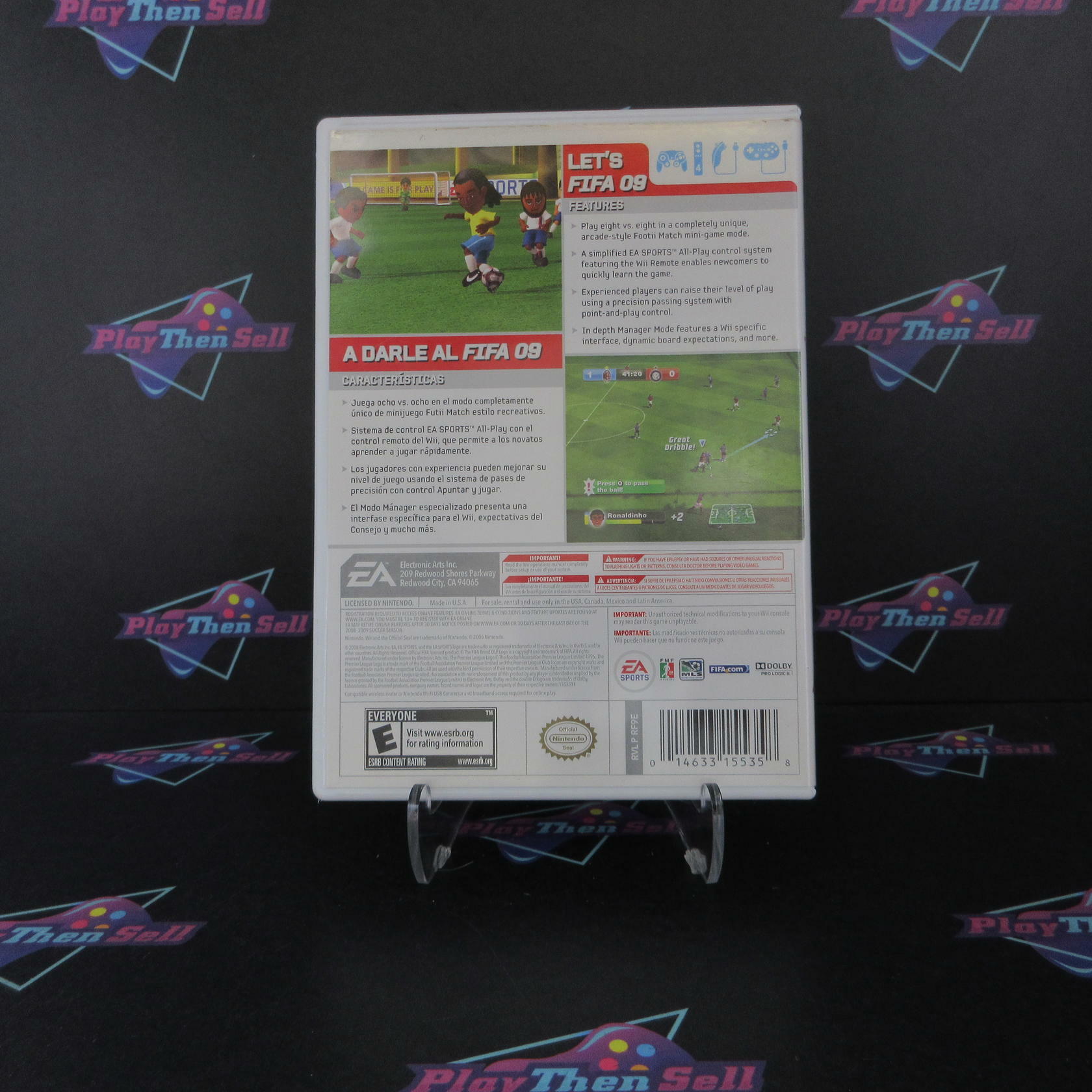 FIFA Soccer 09 All-Play Nintendo Wii AD Complete CIB - Very Good
