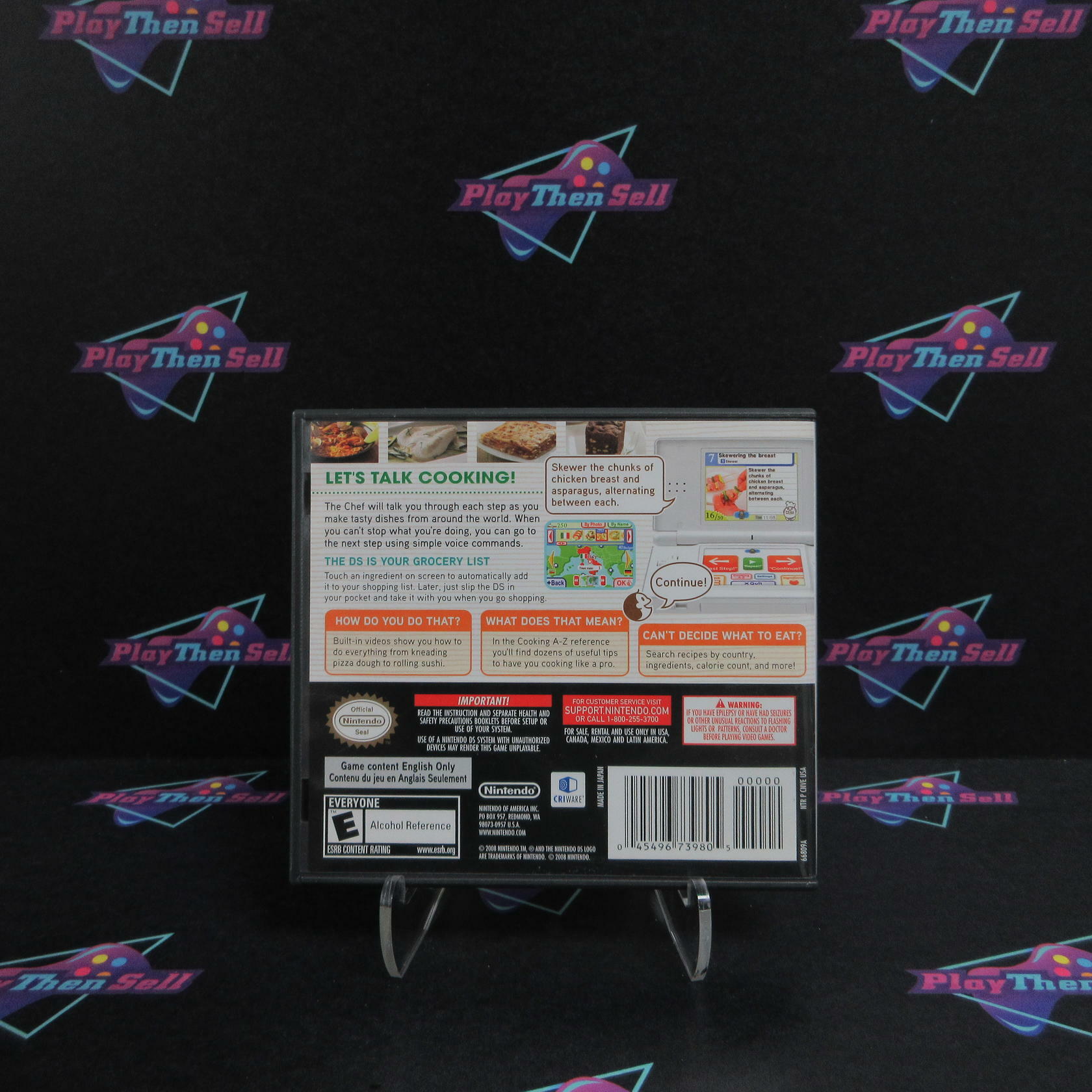 Personal Trainer Cooking Nintendo DS Complete - Excellent