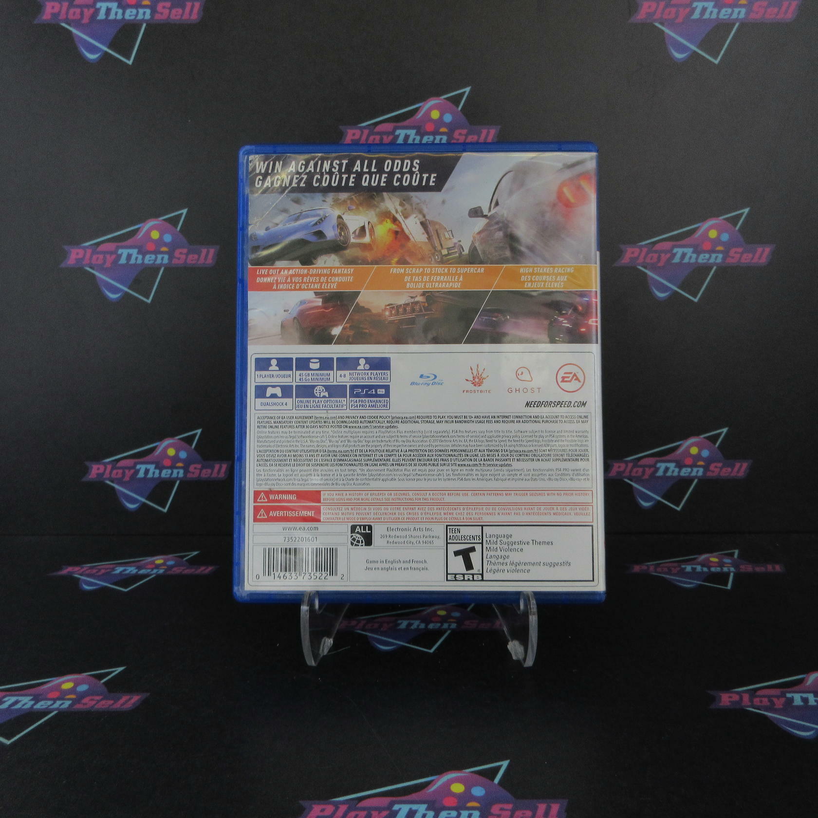 Need for Speed Payback PS4 PlayStation 4 AD - Very Good