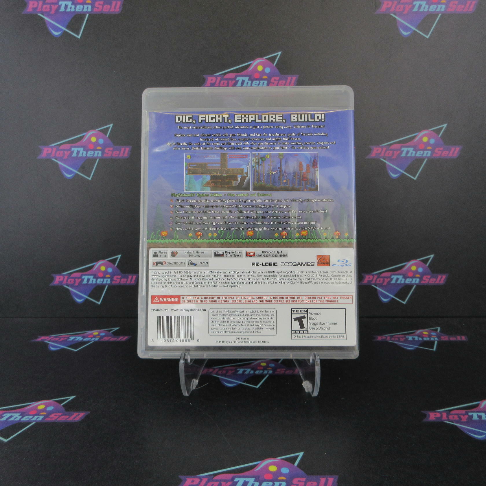 Terraria PS3 PlayStation 3 AD Complete CIB - Very Good