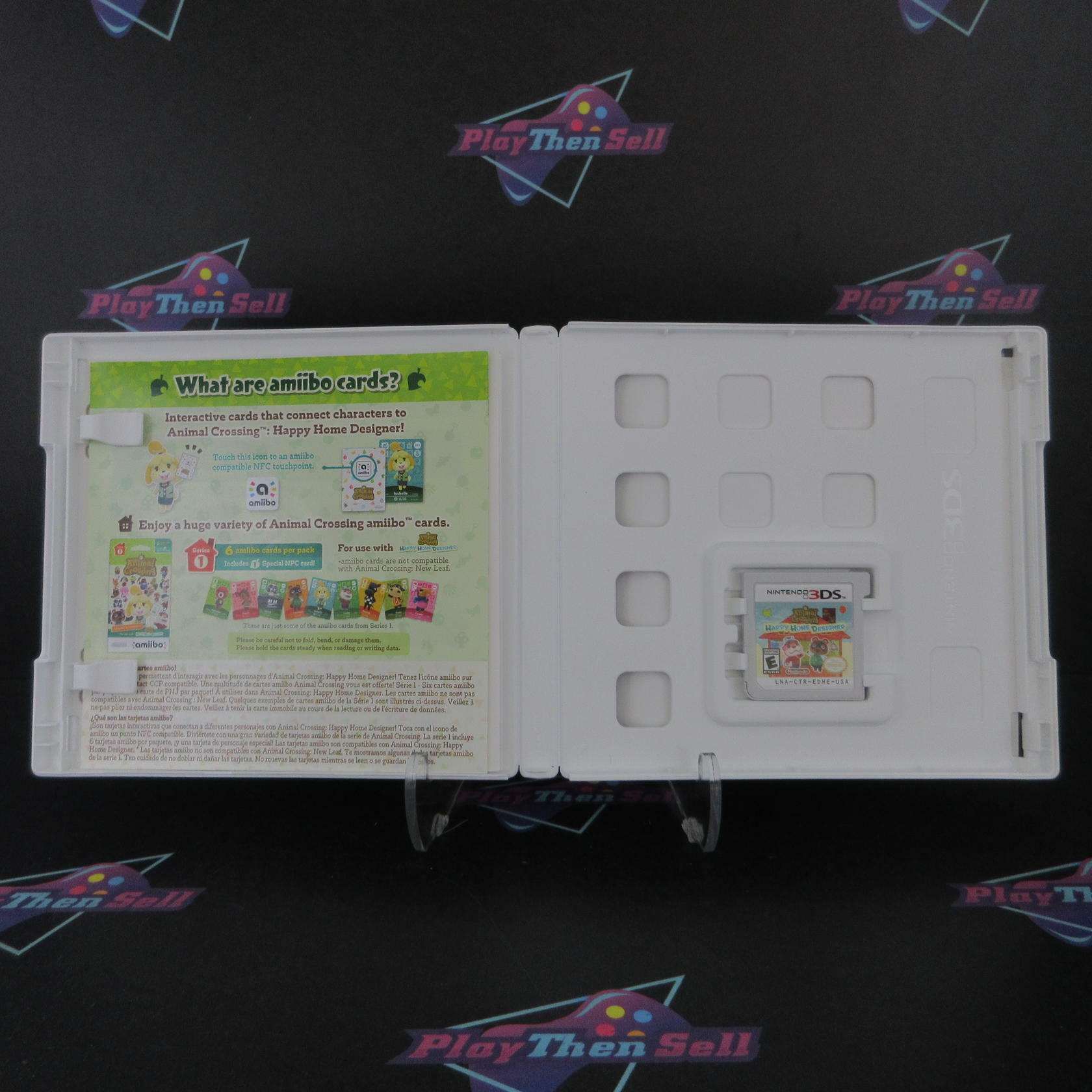 Animal Crossing Happy Home Designer Nintendo 3DS + Trading Card CIB - Excellent
