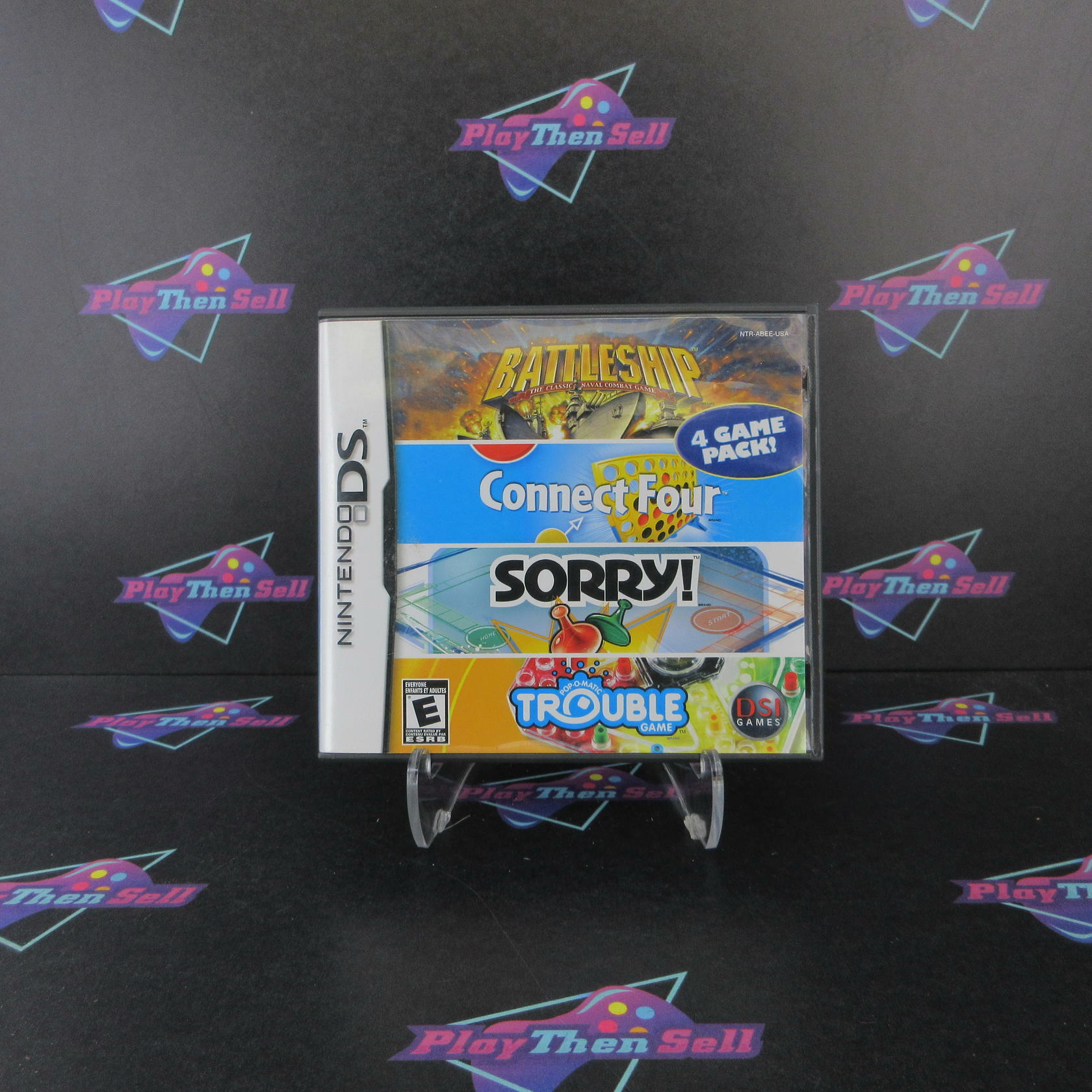 Battleship/Connect 4/Sorry/Trouble Nintendo DS Complete - Excellent