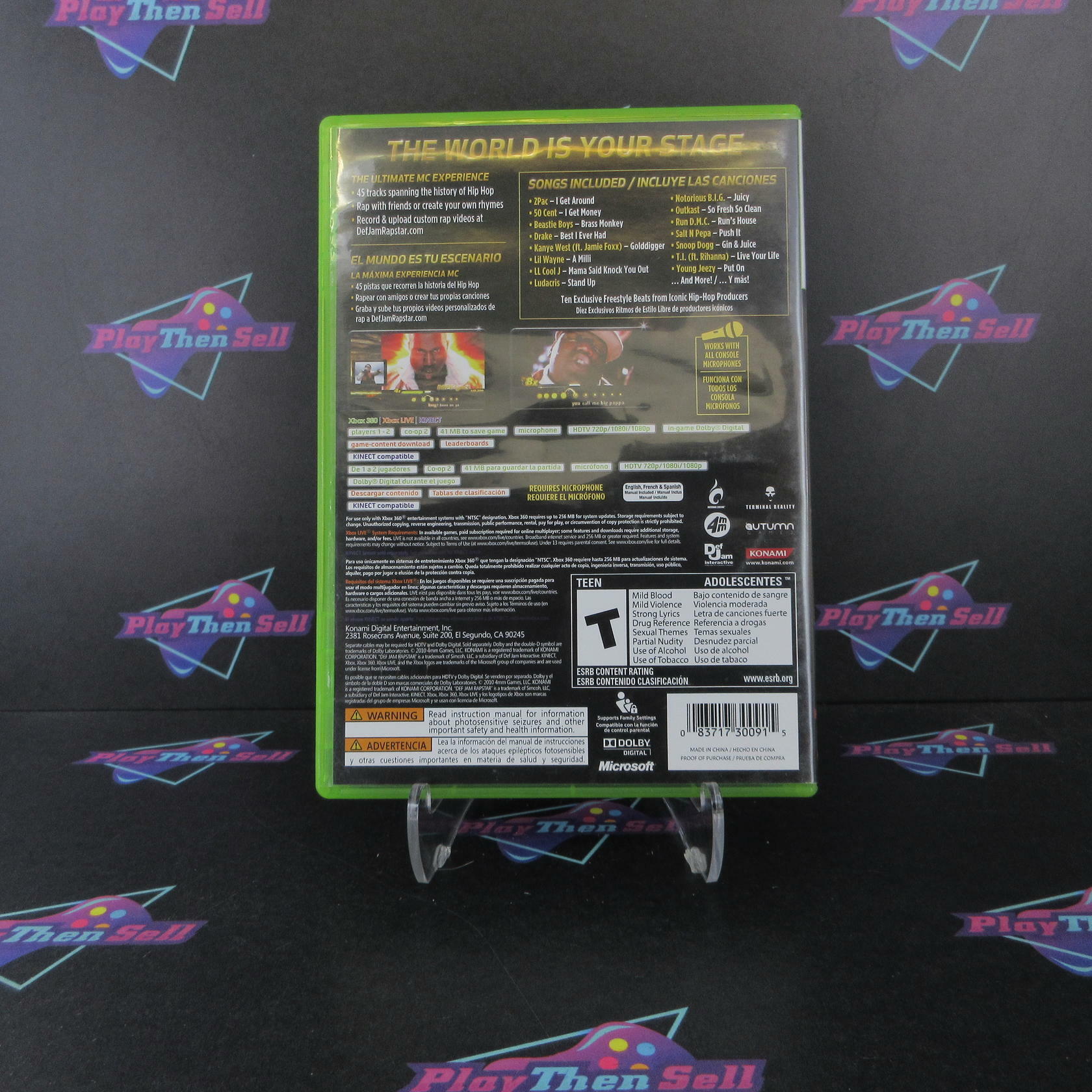 Def Jam Rapstar Xbox 360 DD Complete CIB - Very Good
