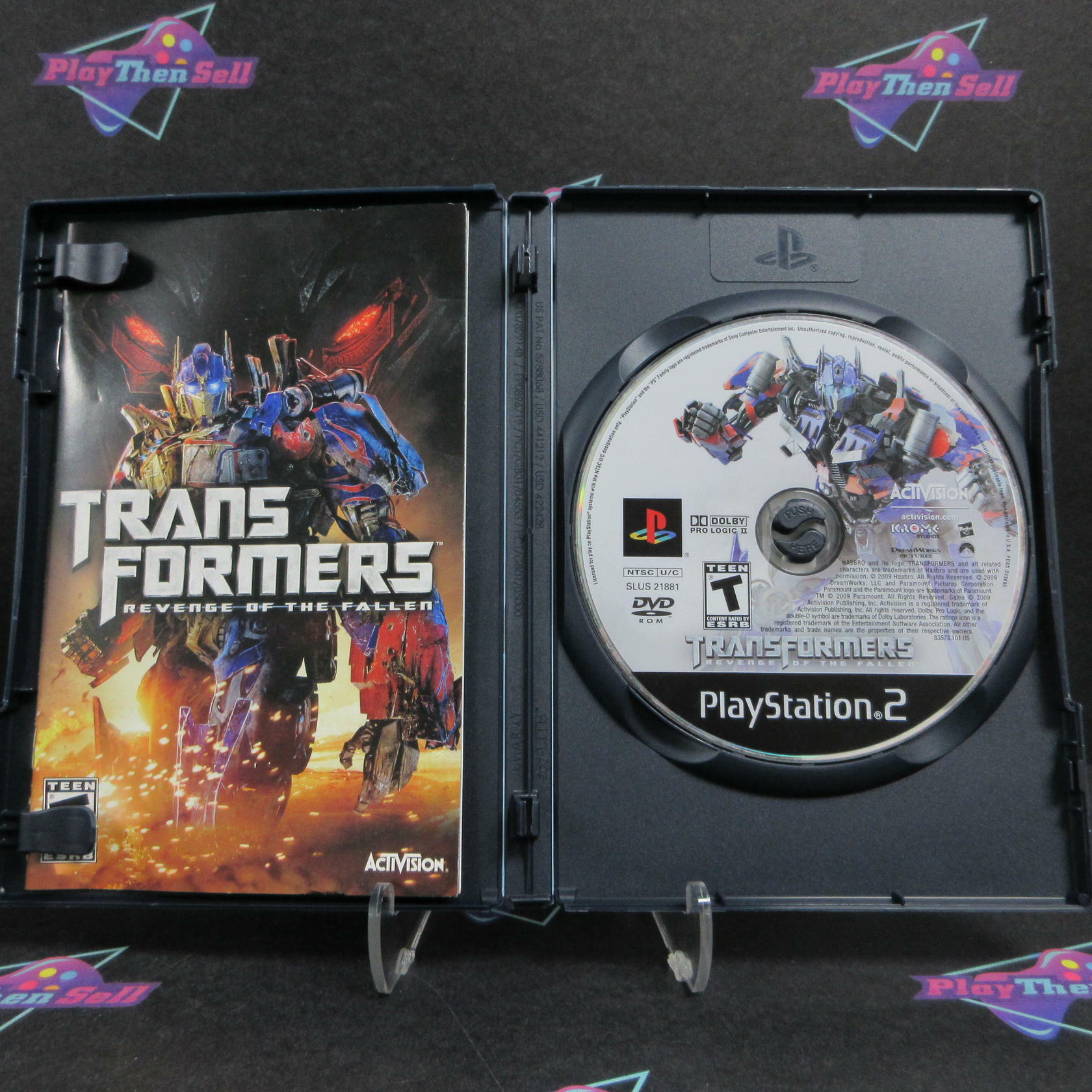 Transformers Revenge of the Fallen PS2 PlayStation 2 + Ticket CIB - Excellent