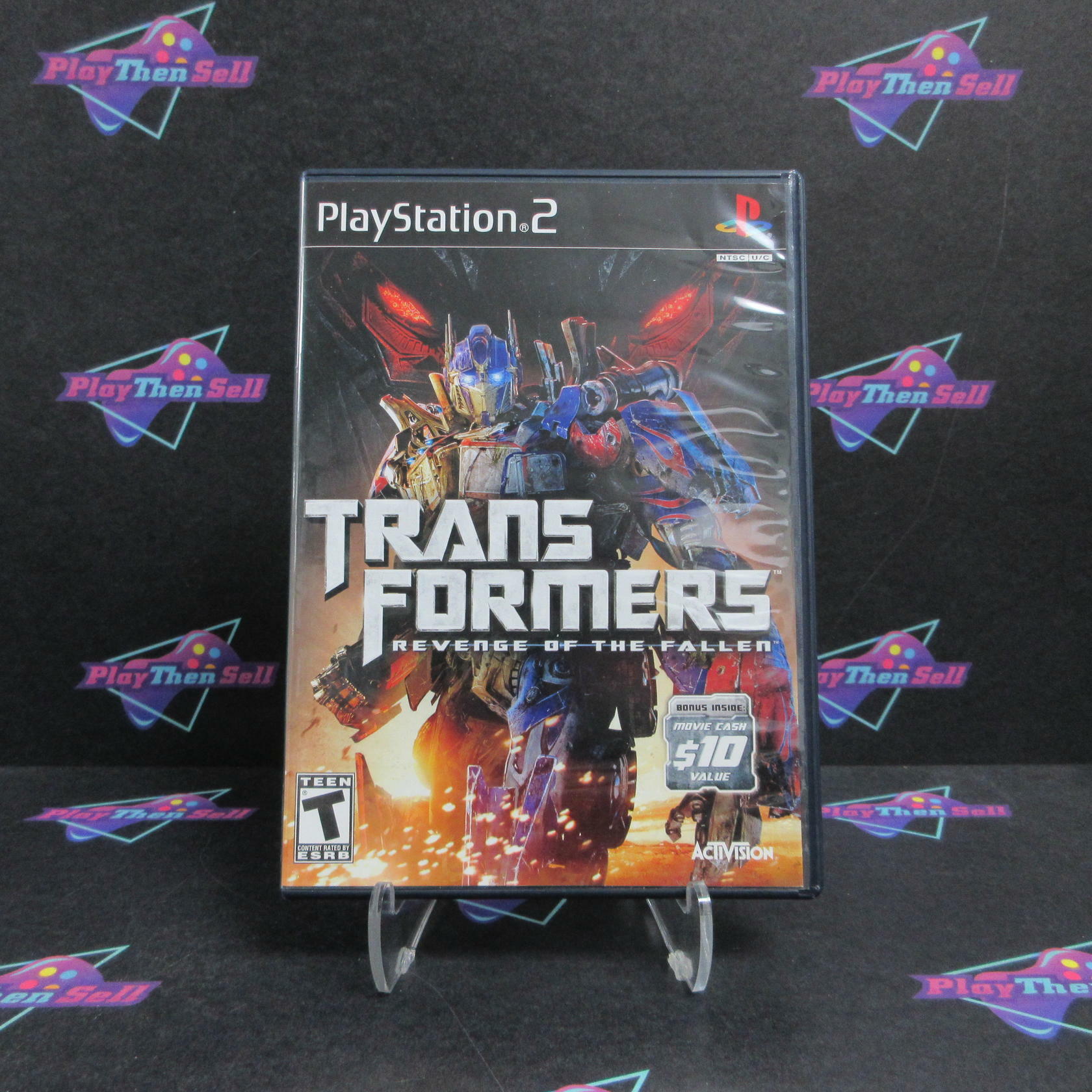 Transformers Revenge of the Fallen PS2 PlayStation 2 + Ticket CIB - Excellent