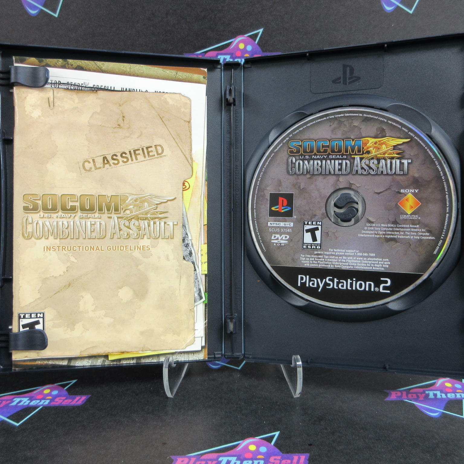 SOCOM US Navy Seals Combined Assault PS2 + Reg Complete - Excellent