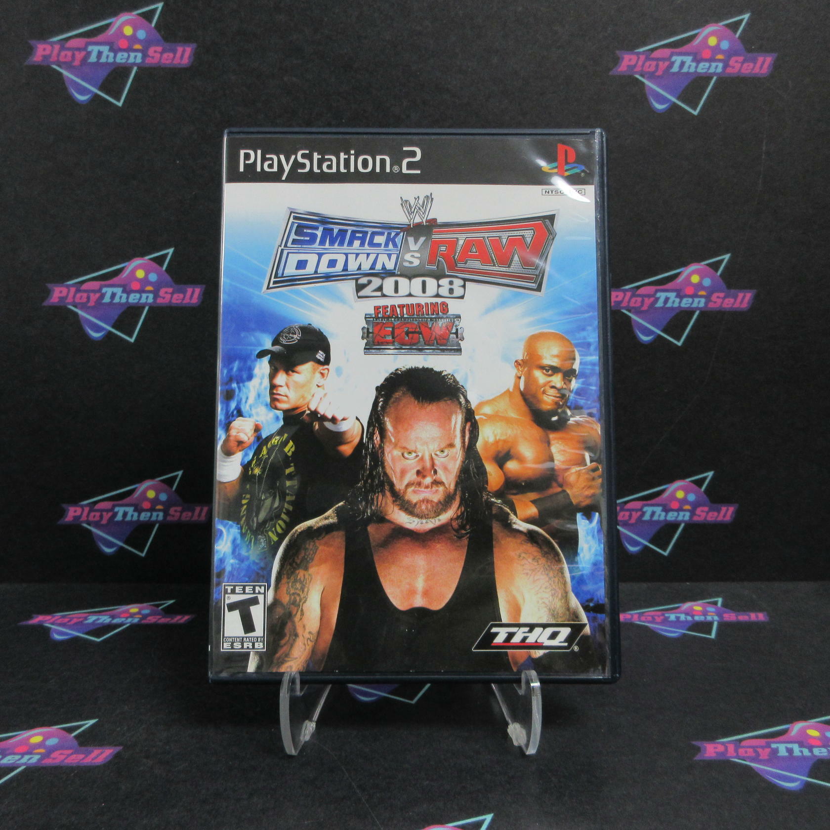 WWE SmackDown vs Raw 2008 PS2 PlayStation 2 Complete - Excellent