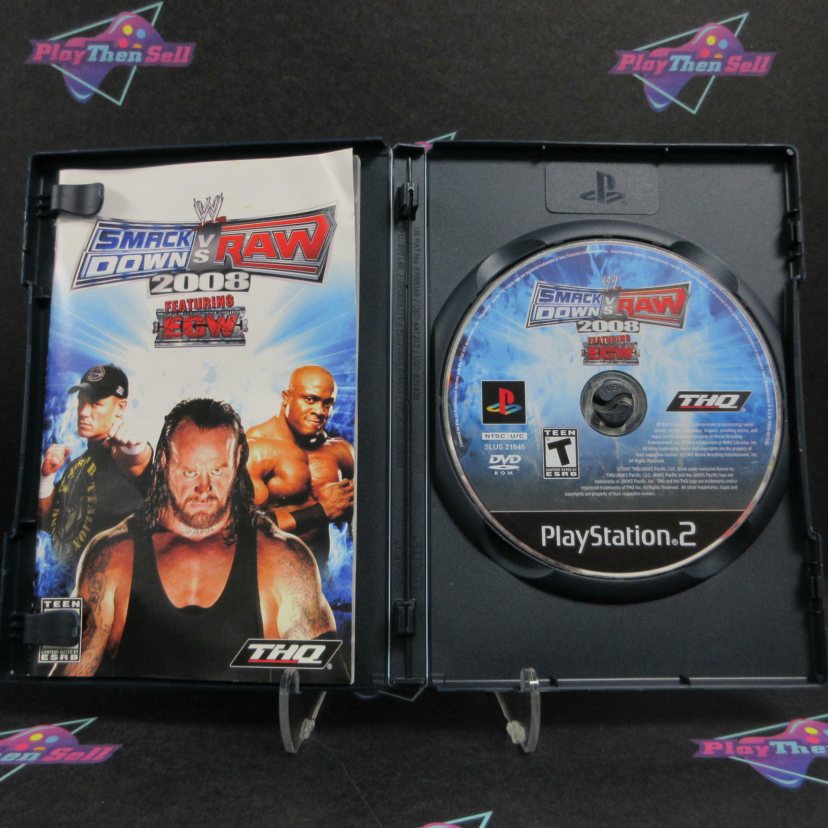 WWE SmackDown vs Raw 2008 PS2 PlayStation 2 Complete - Excellent