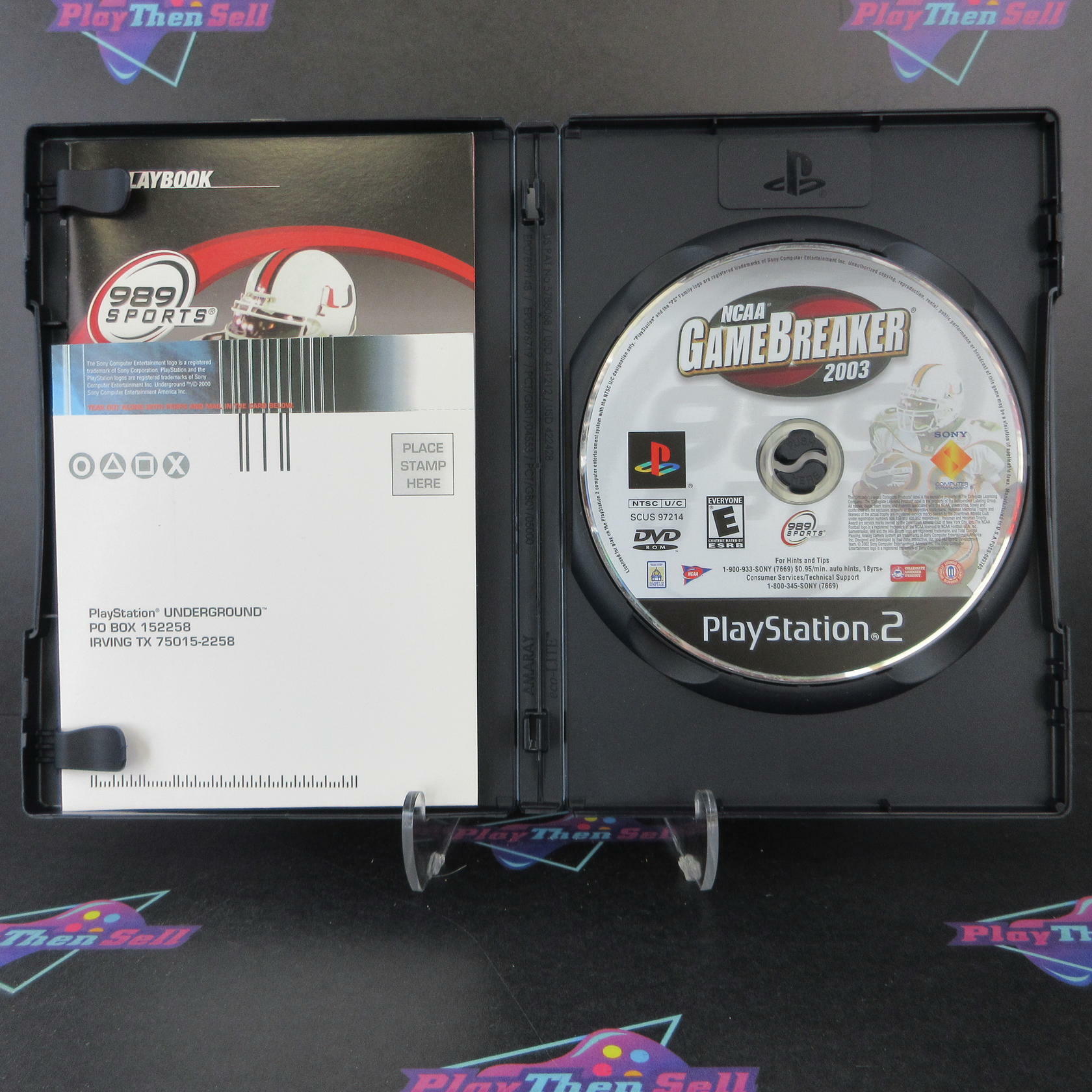 NCAA Gamebreaker 2003 PlayStation 2 + Reg Card Complete - Excellent