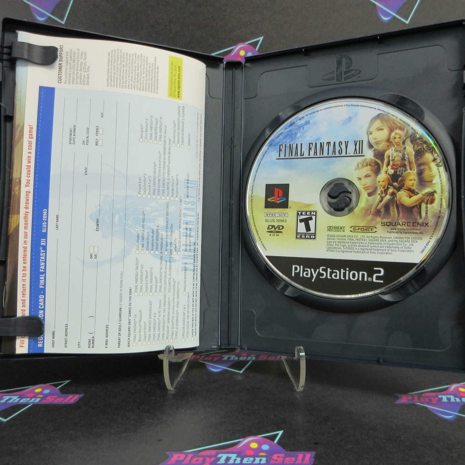 Final Fantasy XII 12 PS2 PlayStation 2 + Reg Card Complete - Excellent