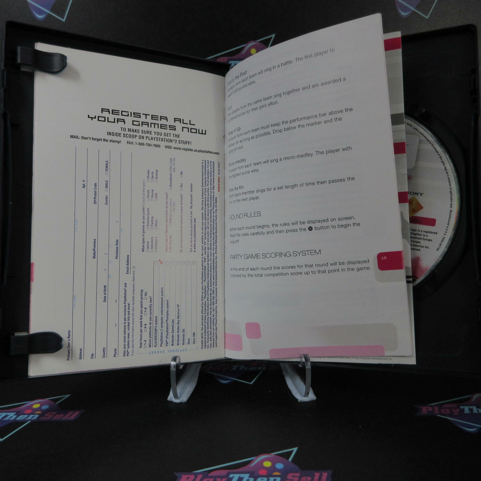 SingStar 80's PS2 PlayStation 2 + Reg Card Complete - Excellent