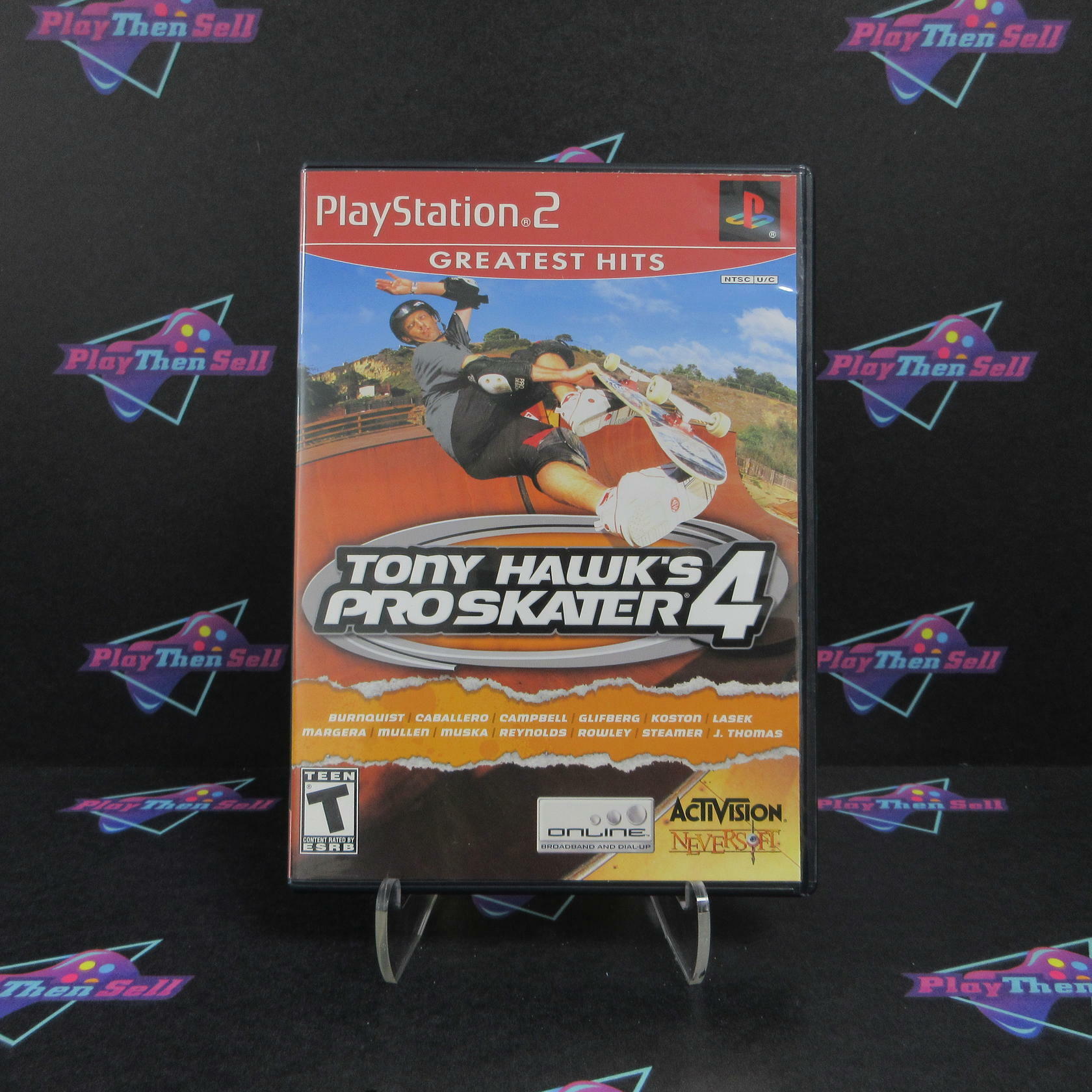 Tony Hawk's Pro Skater 4 PS2 PlayStation 2 GH + Reg Card Complete - Excellent