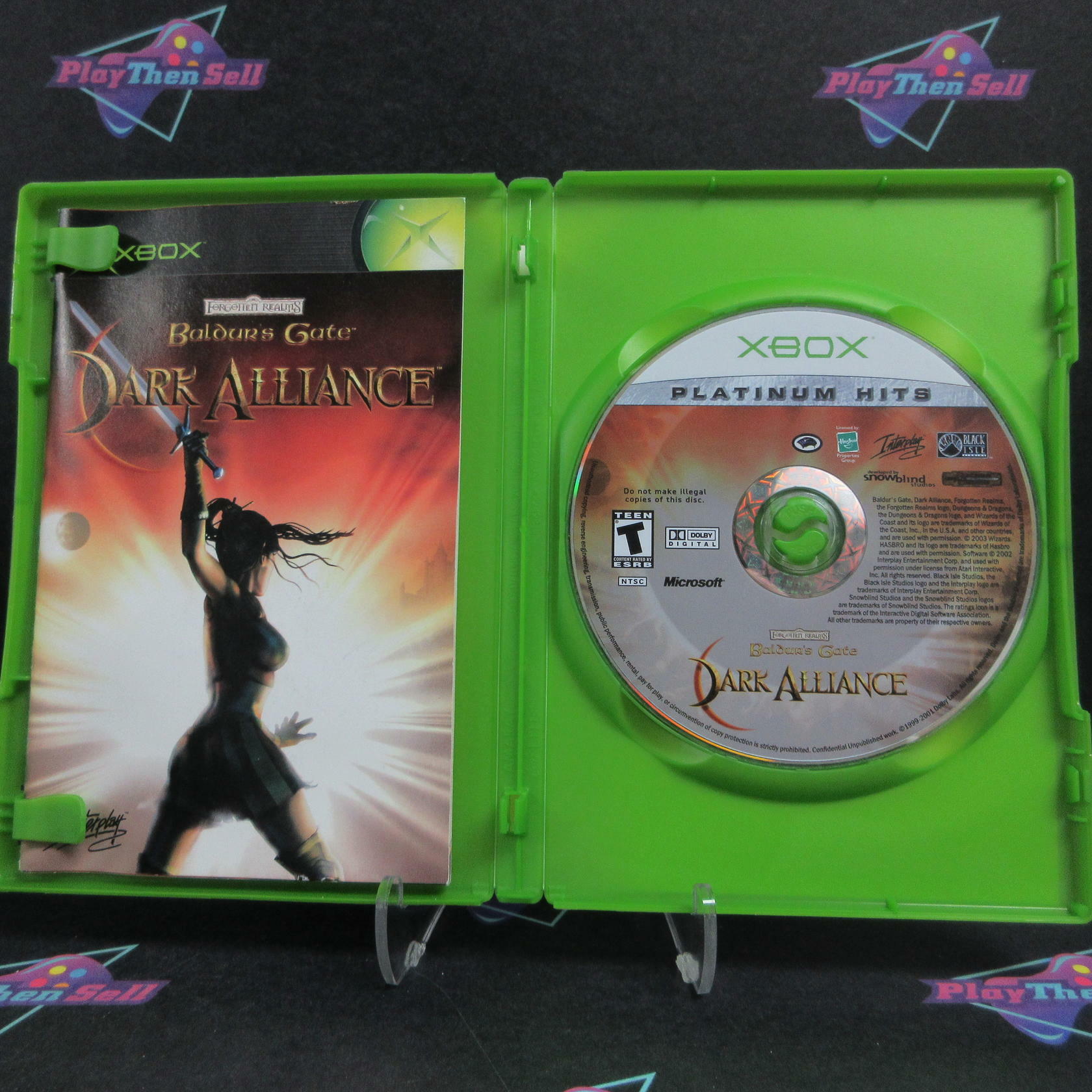 Baldur's Gate Dark Alliance Xbox PH Disc + Reg Card Complete - Refurbished