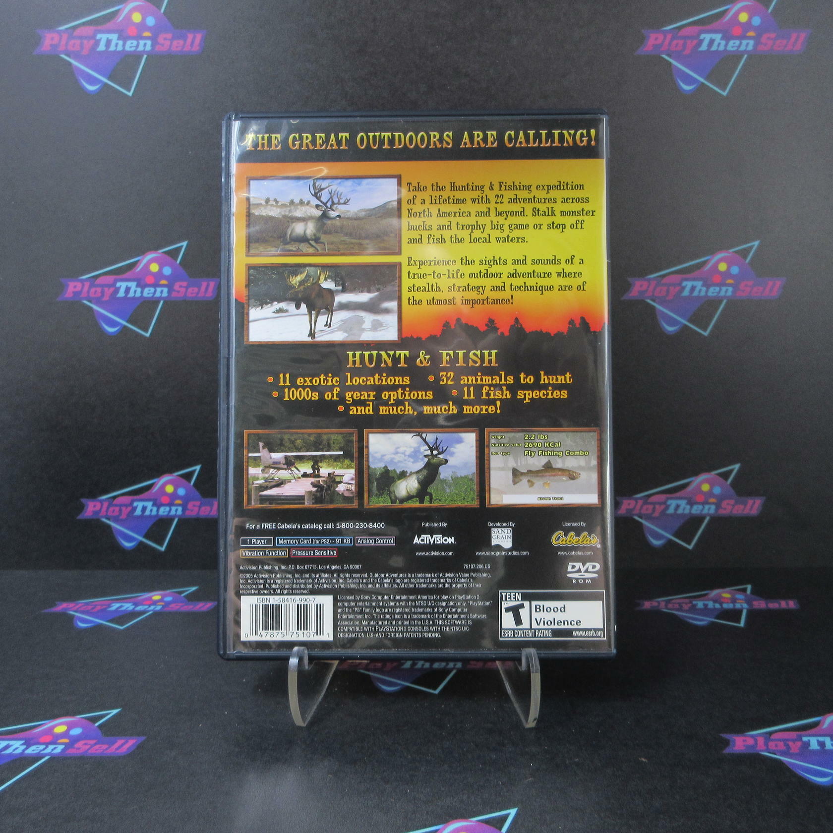 Cabela's Outdoor Adventure PS2 PlayStation 2 + Reg Card - Like New