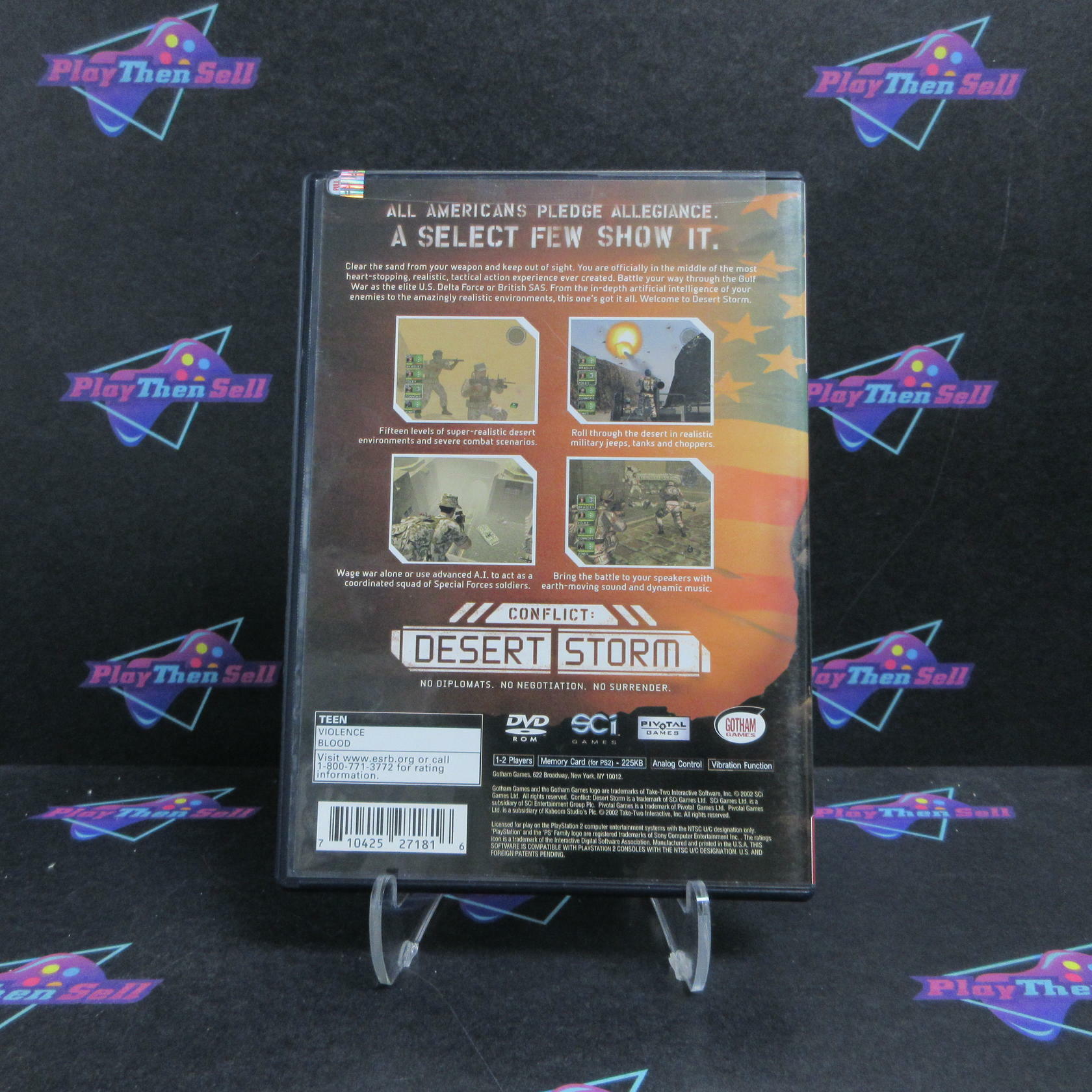 Conflict Desert Storm GH PS2 PlayStation 2 Top Seal - Like New