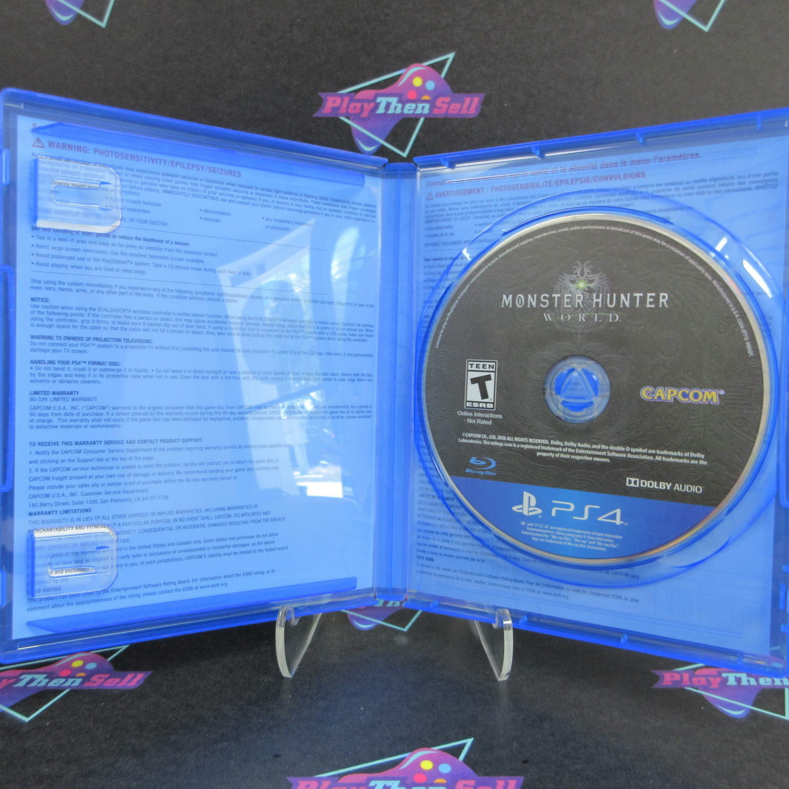 Monster Hunter World PS4 PlayStation 4 Complete - Excellent