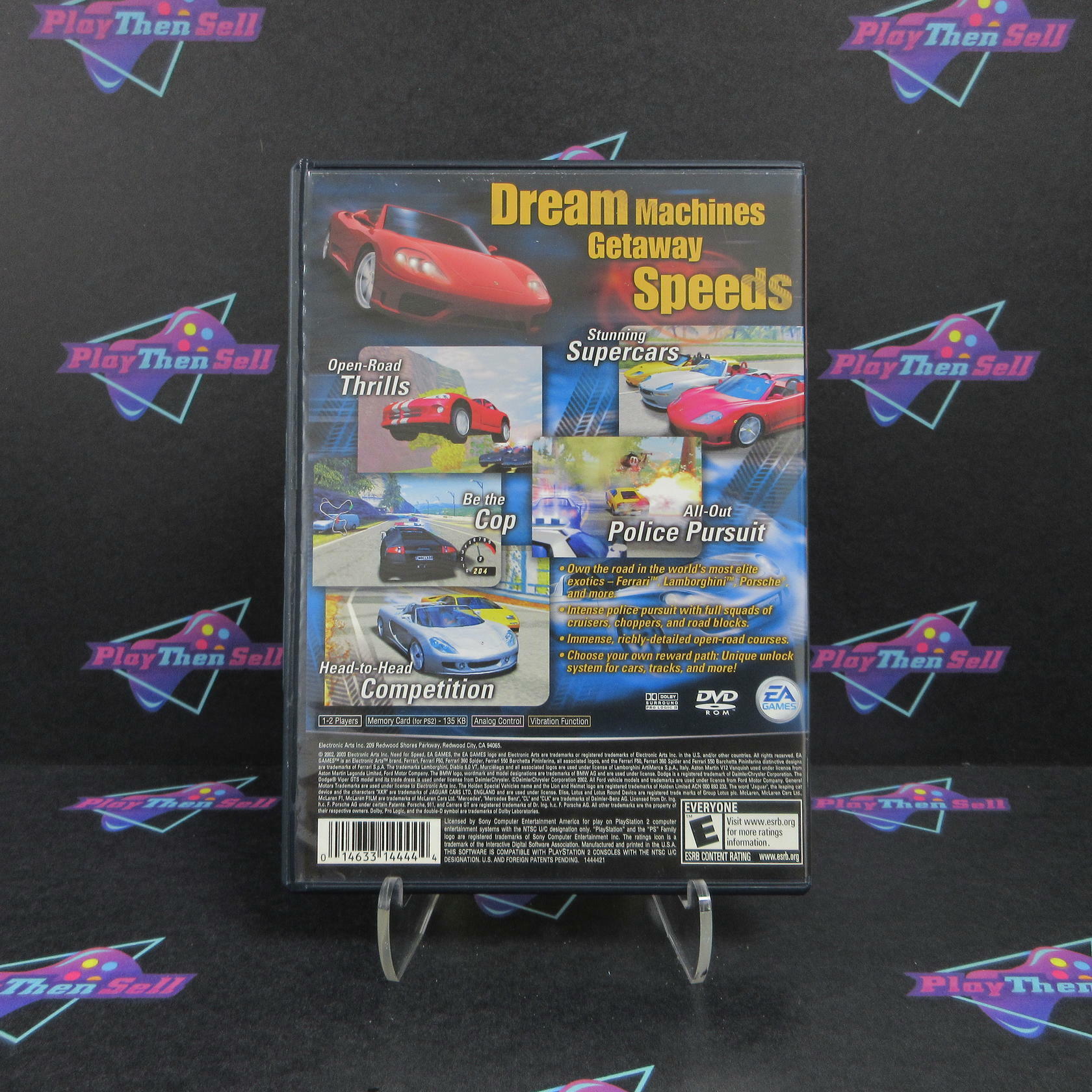 Need for Speed Hot Pursuit 2 PS2 PlayStation 2 GH Complete - Excellent
