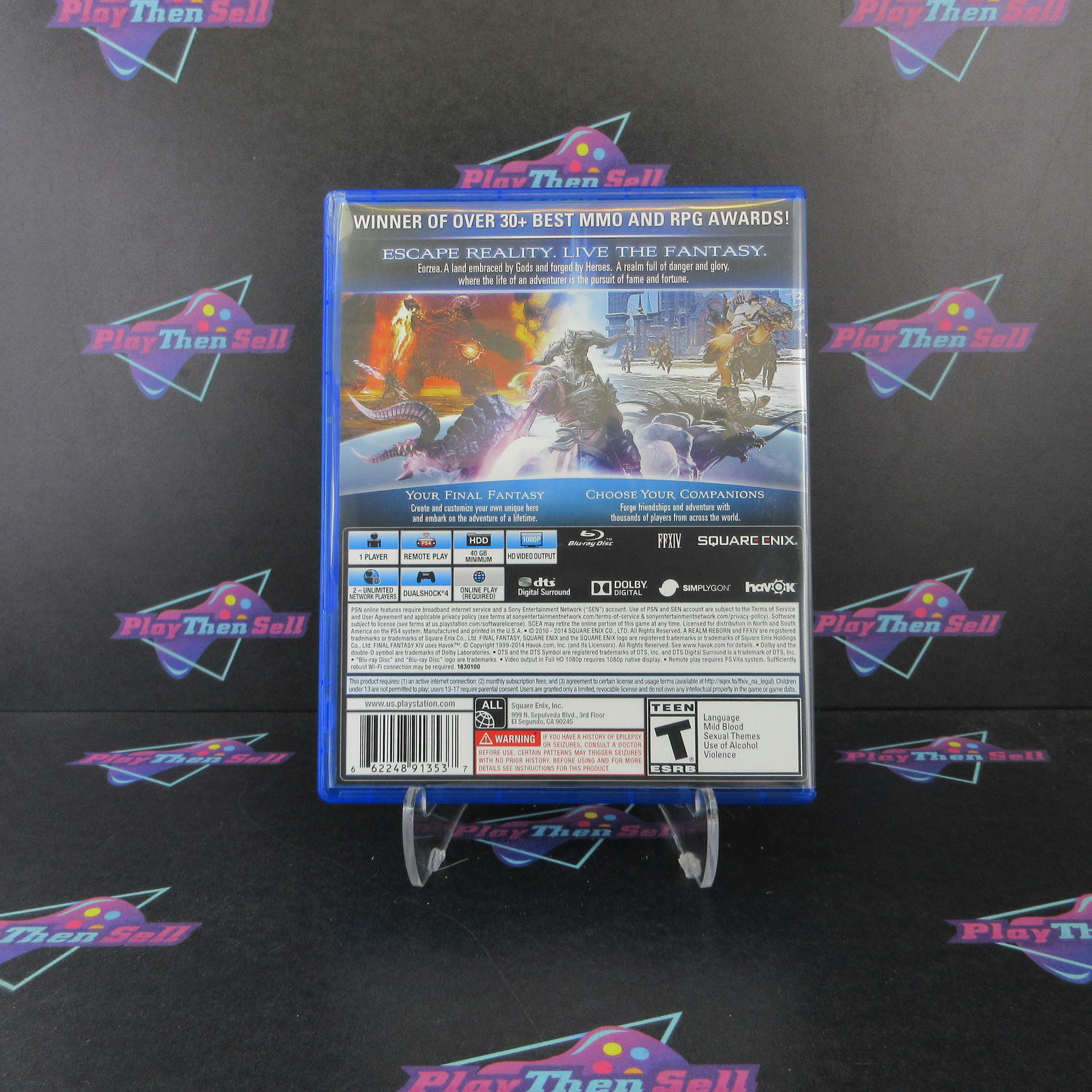 Final Fantasy XIV Realm Reborn PS4 PlayStation 4 Complete - Excellent