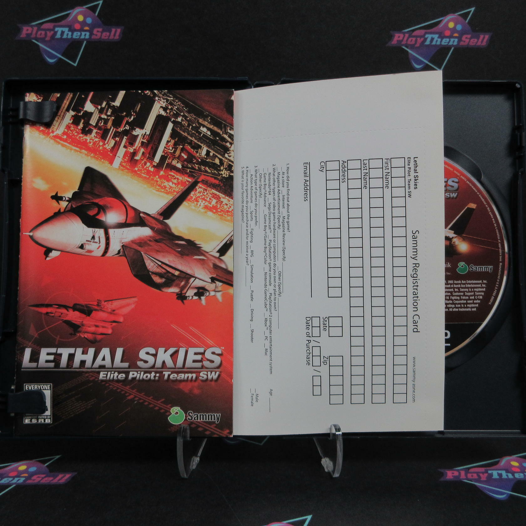 Lethal Skies PS2 PlayStation 2 + Reg Card Complete - Excellent