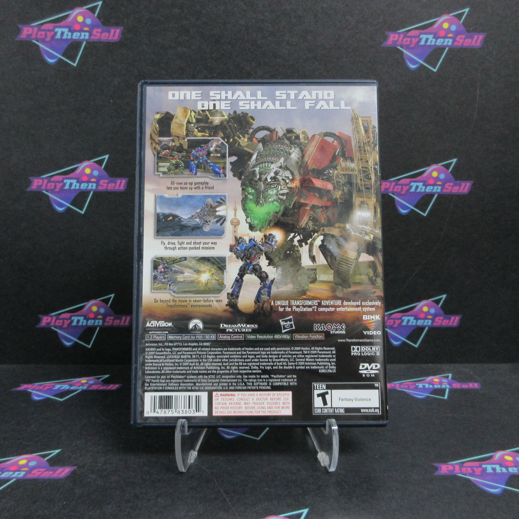 Transformers Revenge of the Fallen PS2 PlayStation 2 + Ticket CIB - Excellent