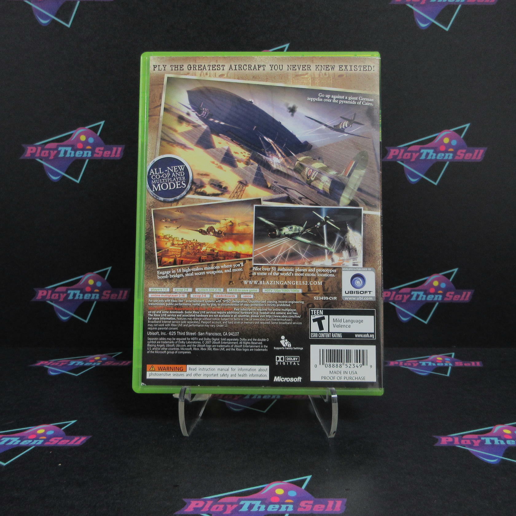 Blazing Angels 2 Secret Missions of WWII Xbox 360 Complete - Excellent