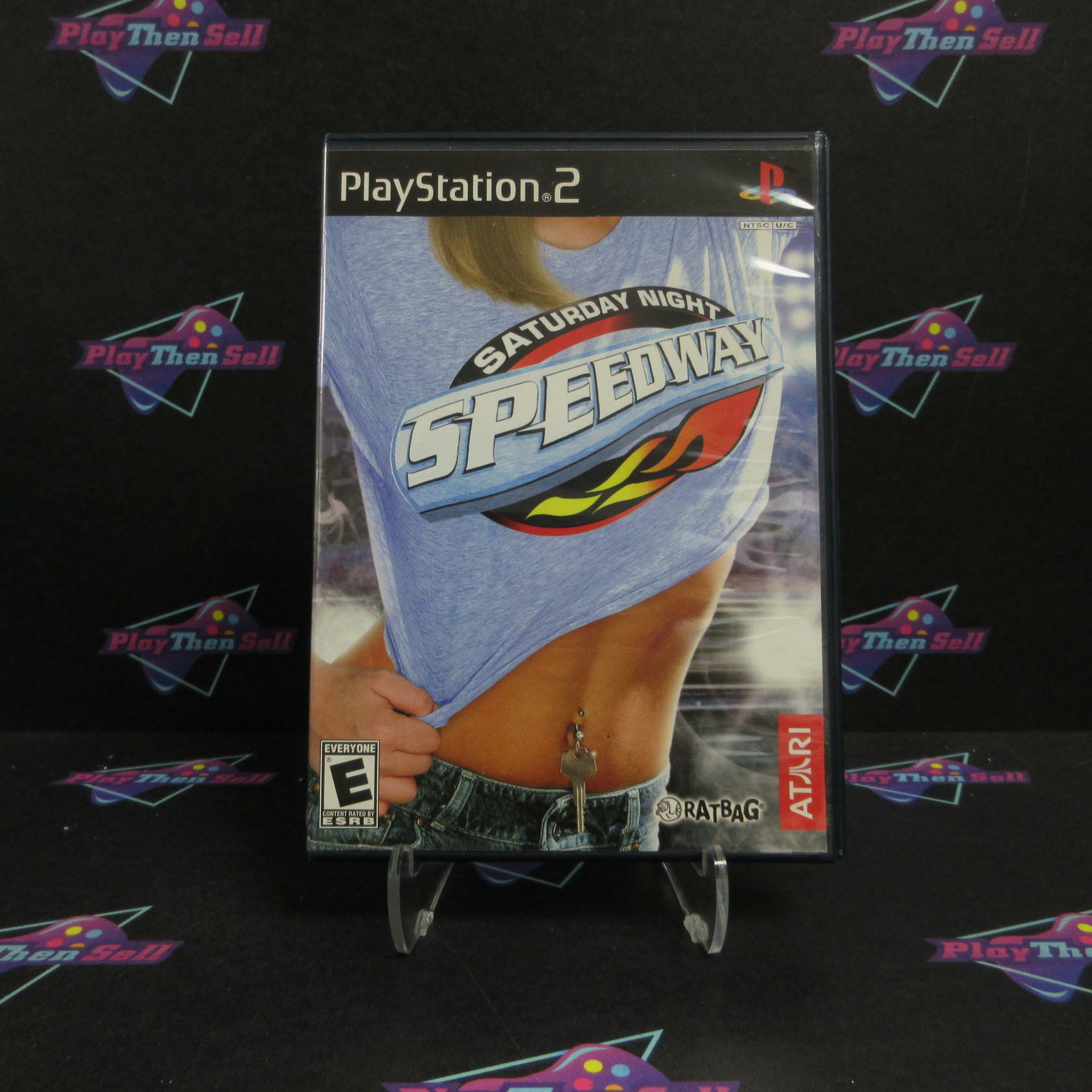Saturday Night Speedway PS2 PlayStation 2 AD Complete CIB - Very Good