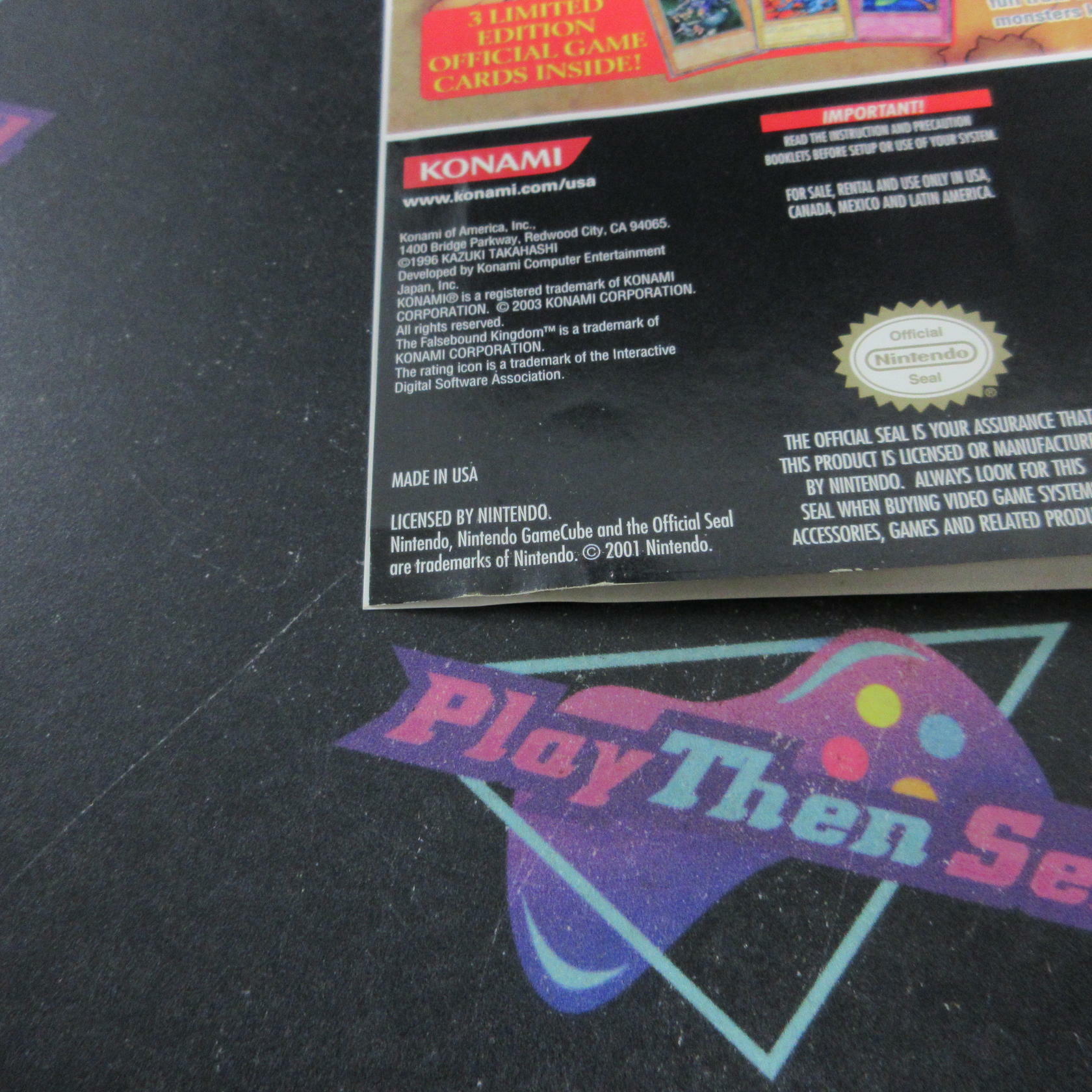 Yu-Gi-Oh! Falsebound Kingdom Nintendo GameCube AD/NM - Very Good