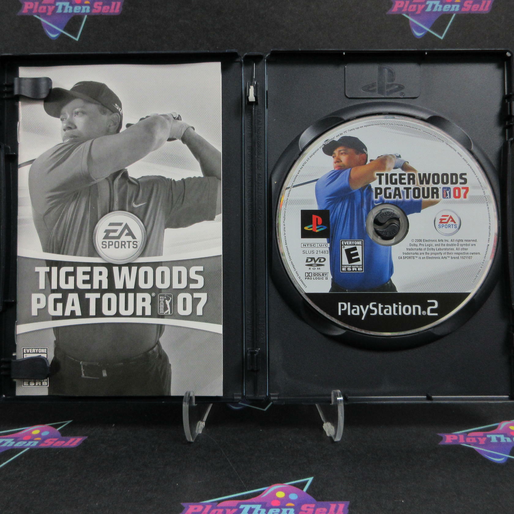 Tiger Woods PGA Tour 07 PS2 PlayStation 2 AD Complete CIB - Very Good