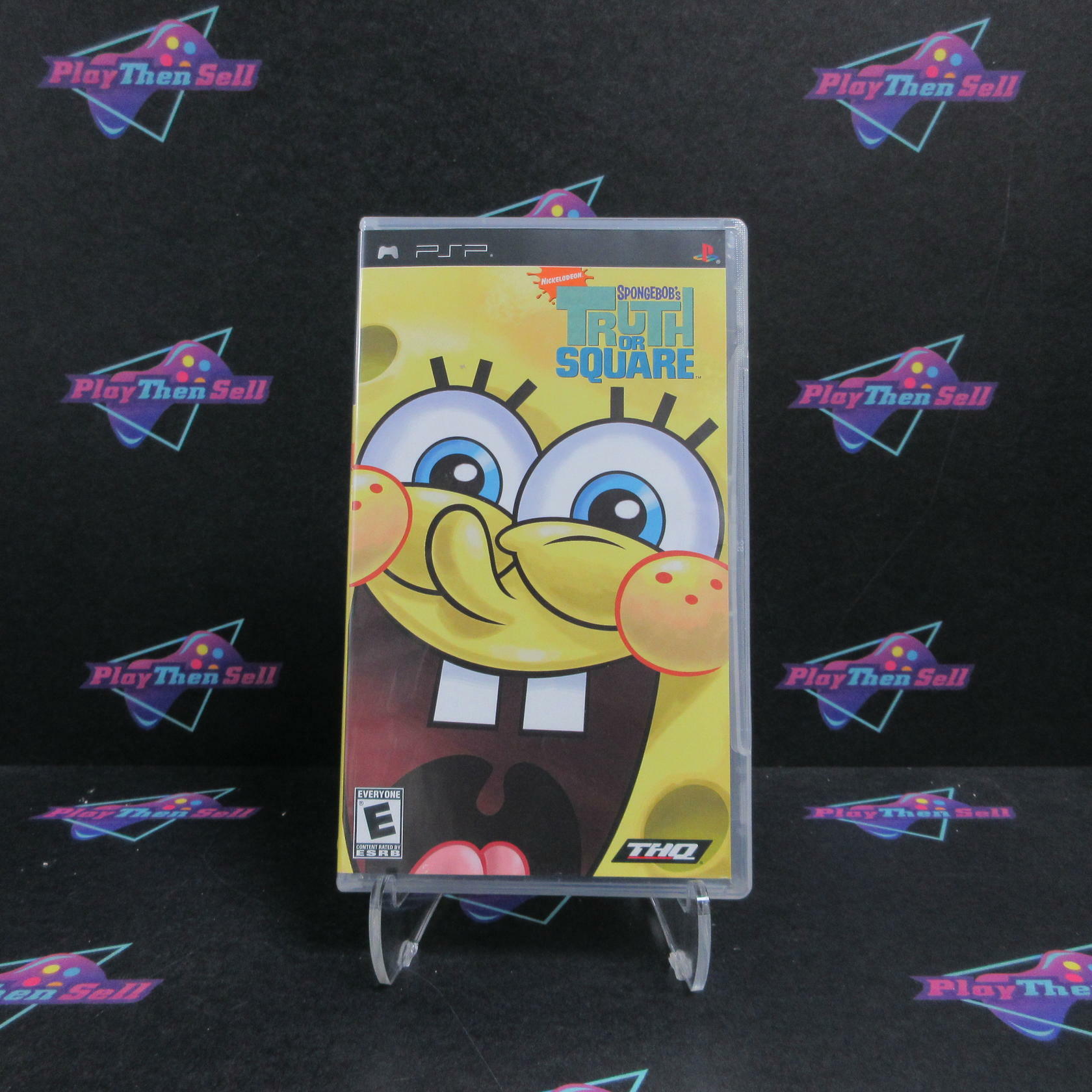 SpongeBob's Truth or Square Sony PSP Clear UMD Complete - Refurbished