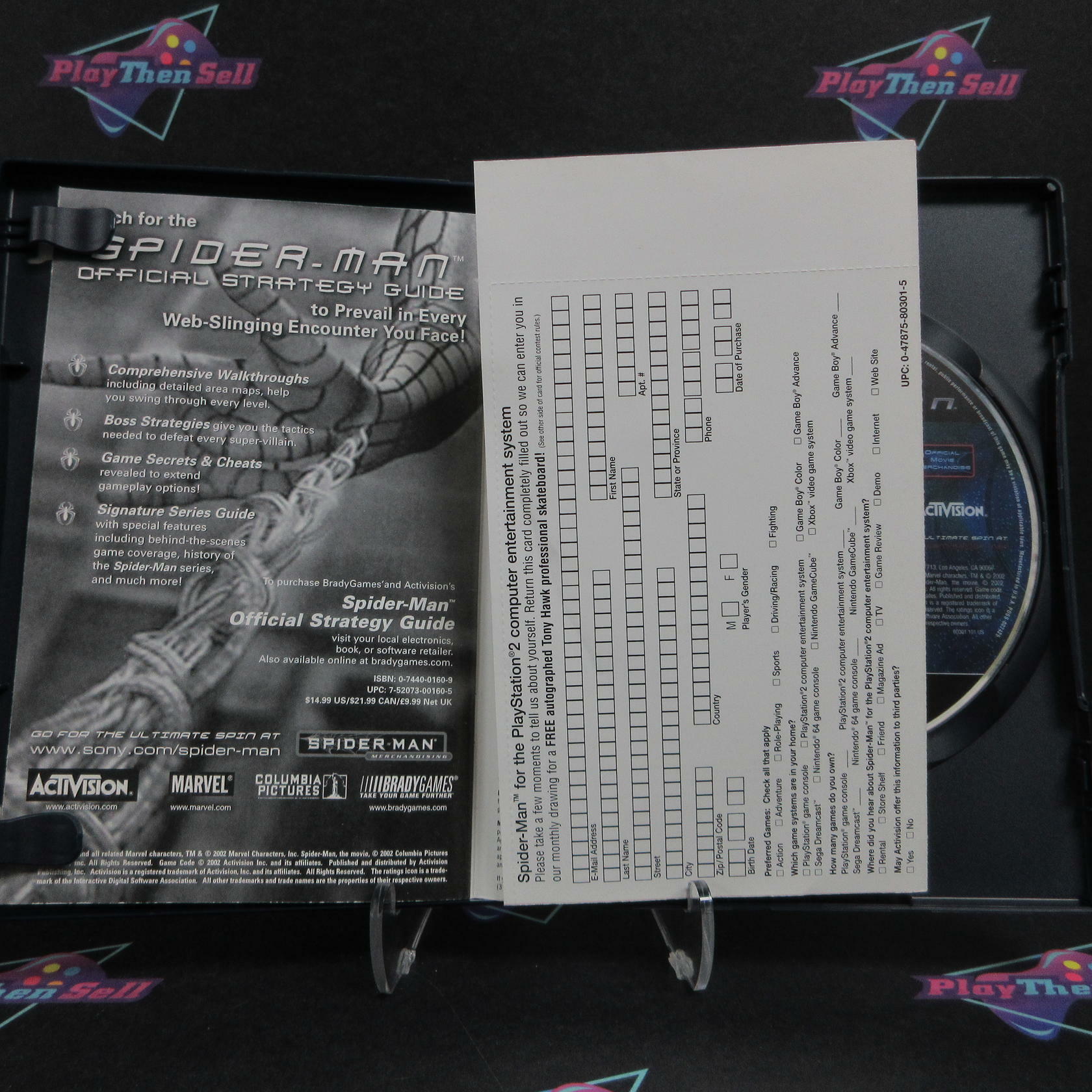 Spider-Man PS2 PlayStation 2 + Reg Card Complete - Excellent