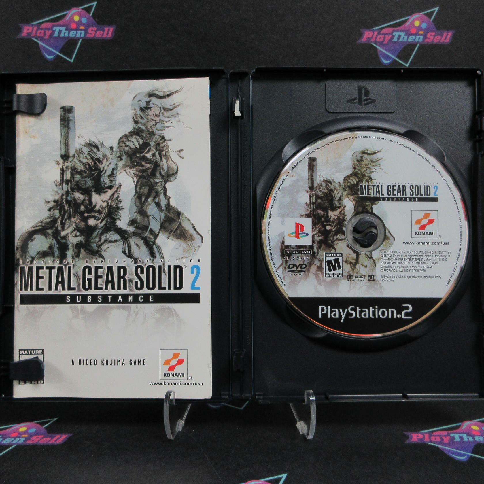 Metal Gear Solid 2 Substance PS2 PlayStation 2 Complete - Excellent