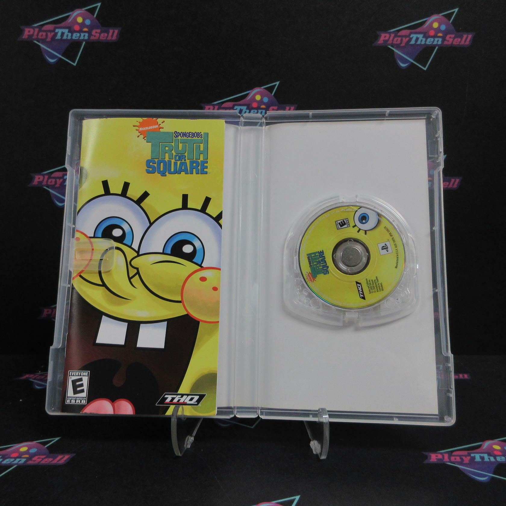 SpongeBob's Truth or Square Sony PSP Clear UMD Complete - Excellent