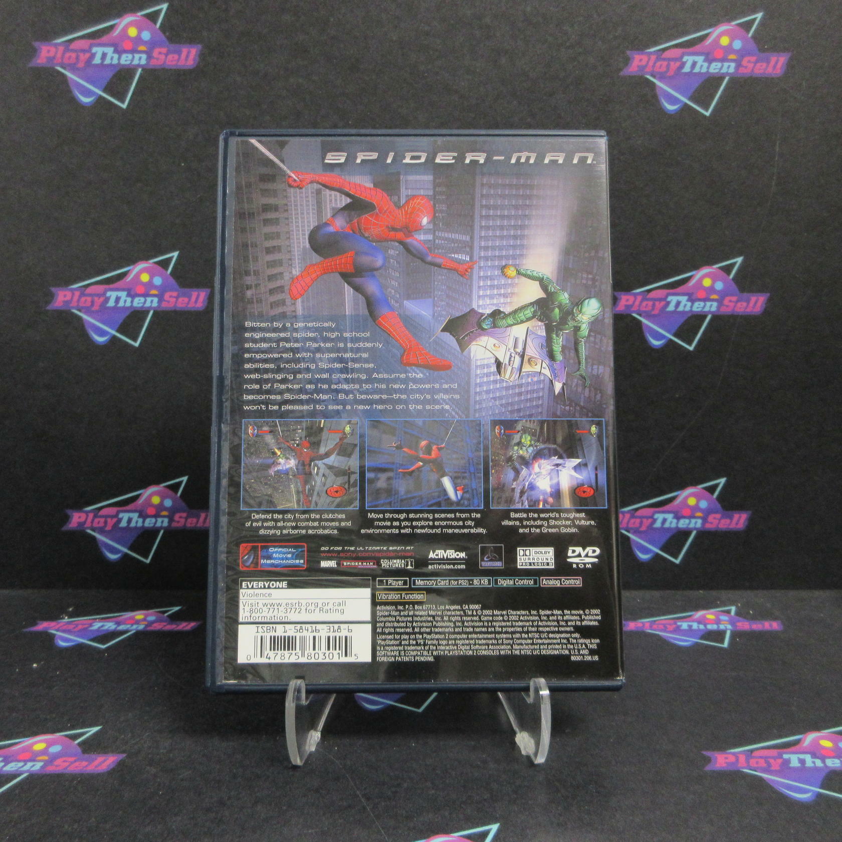 Spider-Man PS2 PlayStation 2 + Reg Card Complete - Excellent