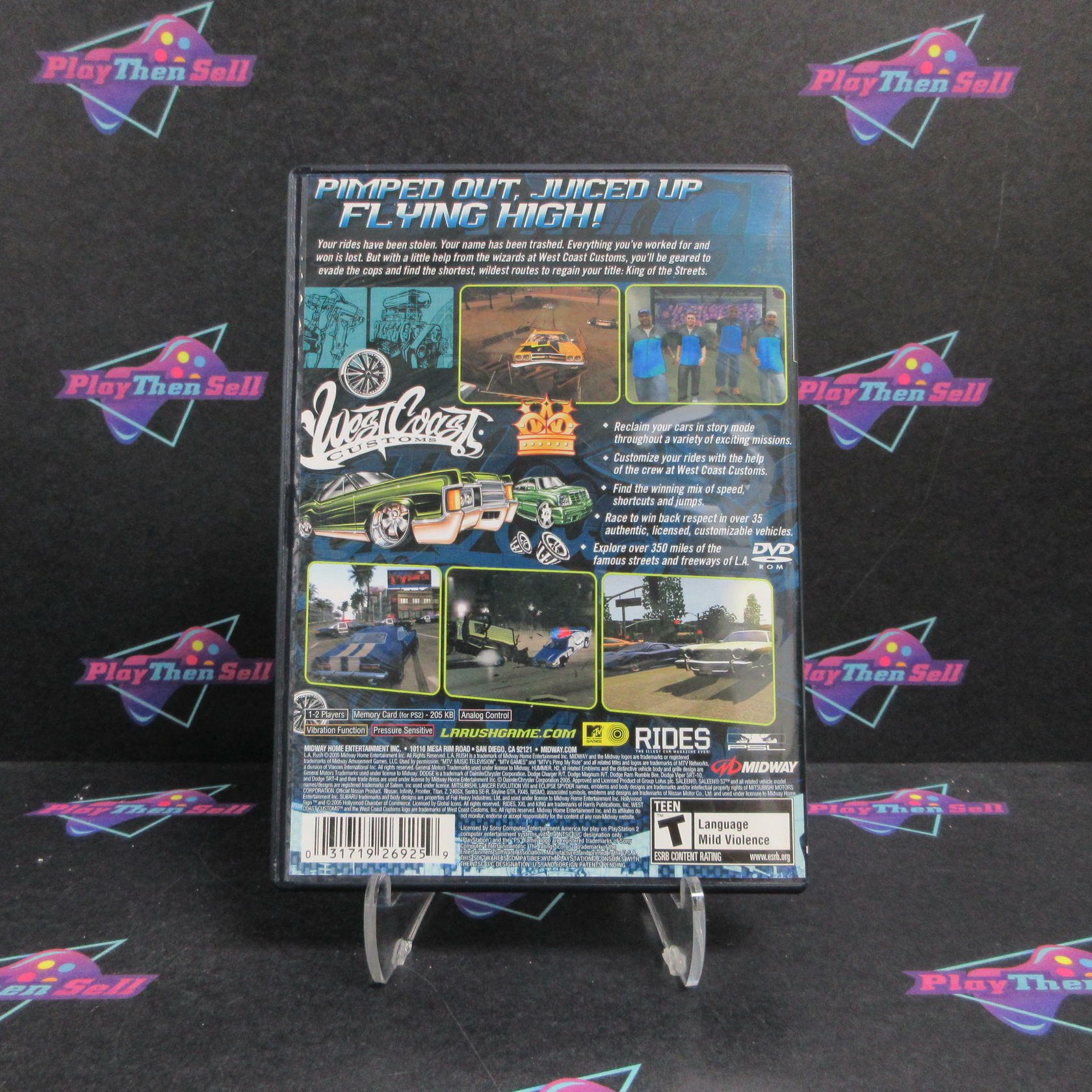 L.A. Rush PS2 PlayStation 2 + Reg Card Complete - Excellent