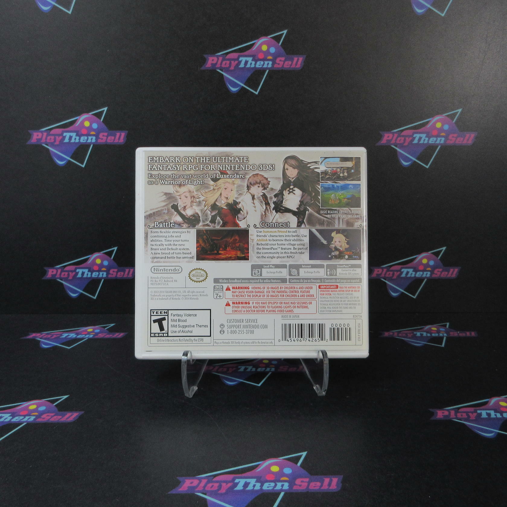 Bravely Default Nintendo 3DS Complete - Excellent