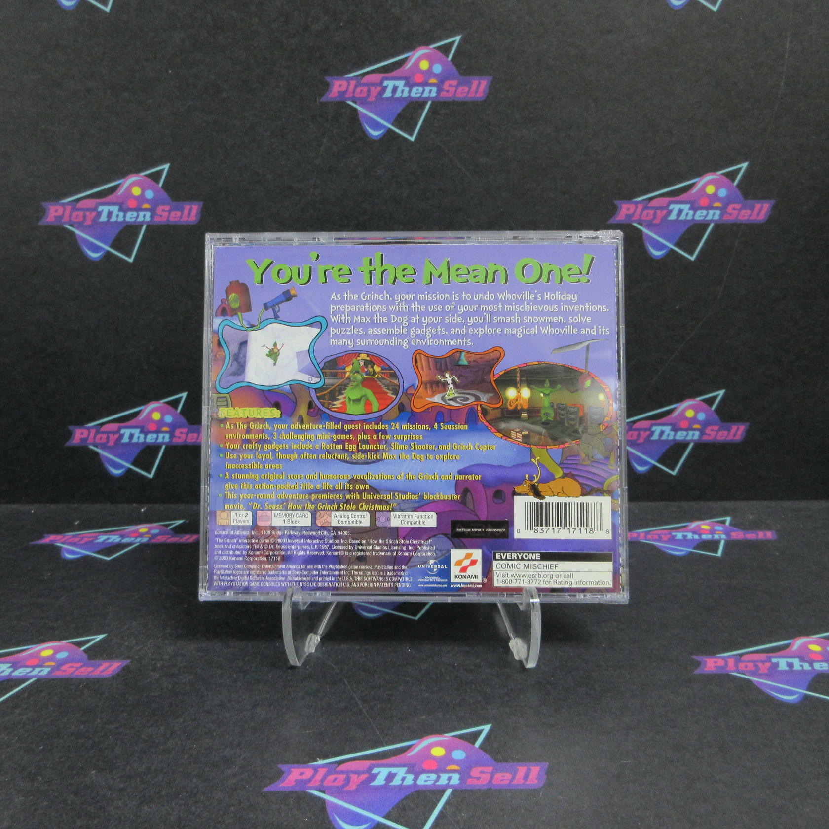 The Grinch PS1 PlayStation 1 + Reg Card Complete - Excellent